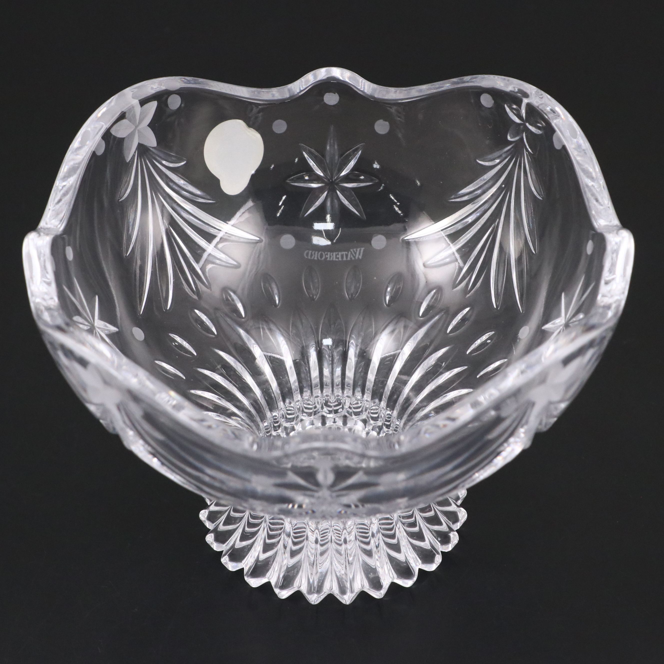 Waterford "Christmas Night" Crystal Footed Bowl