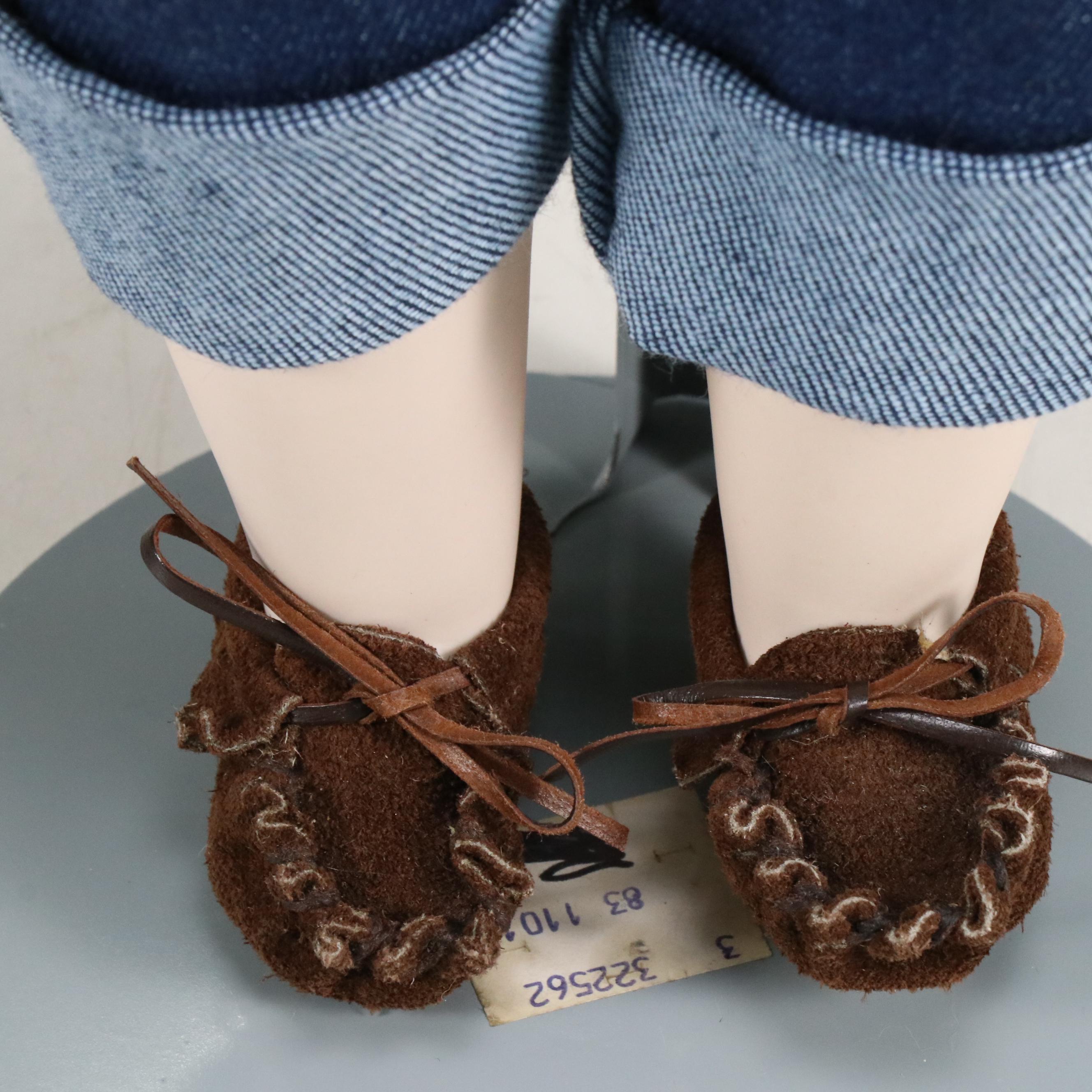 Dolls by Jerri Huckleberry Finn and German Boy with Teddy Bear Porcelain Dolls