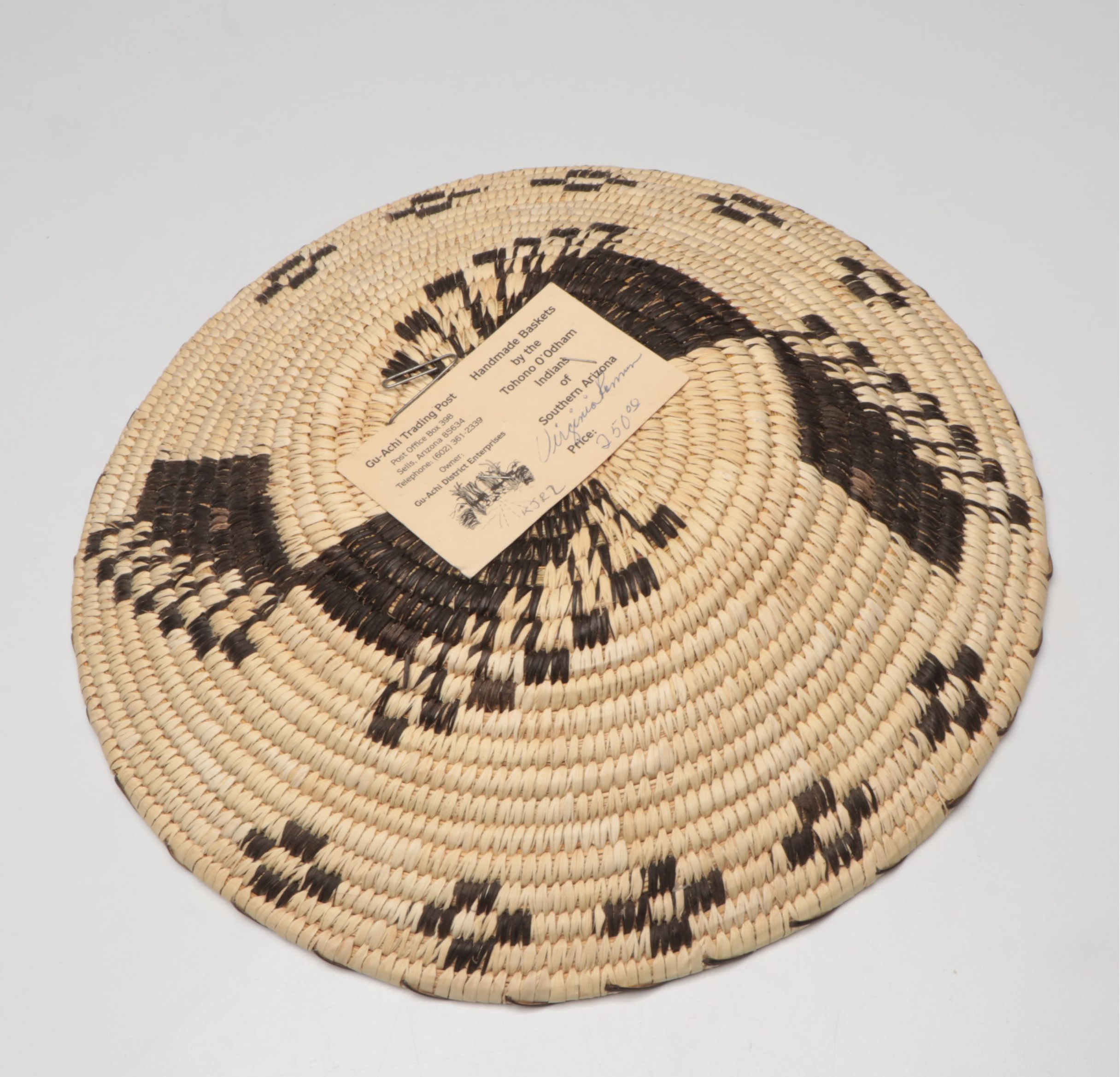 Tohono O'odham Handwoven Beargrass and Devil's Claw Basketry