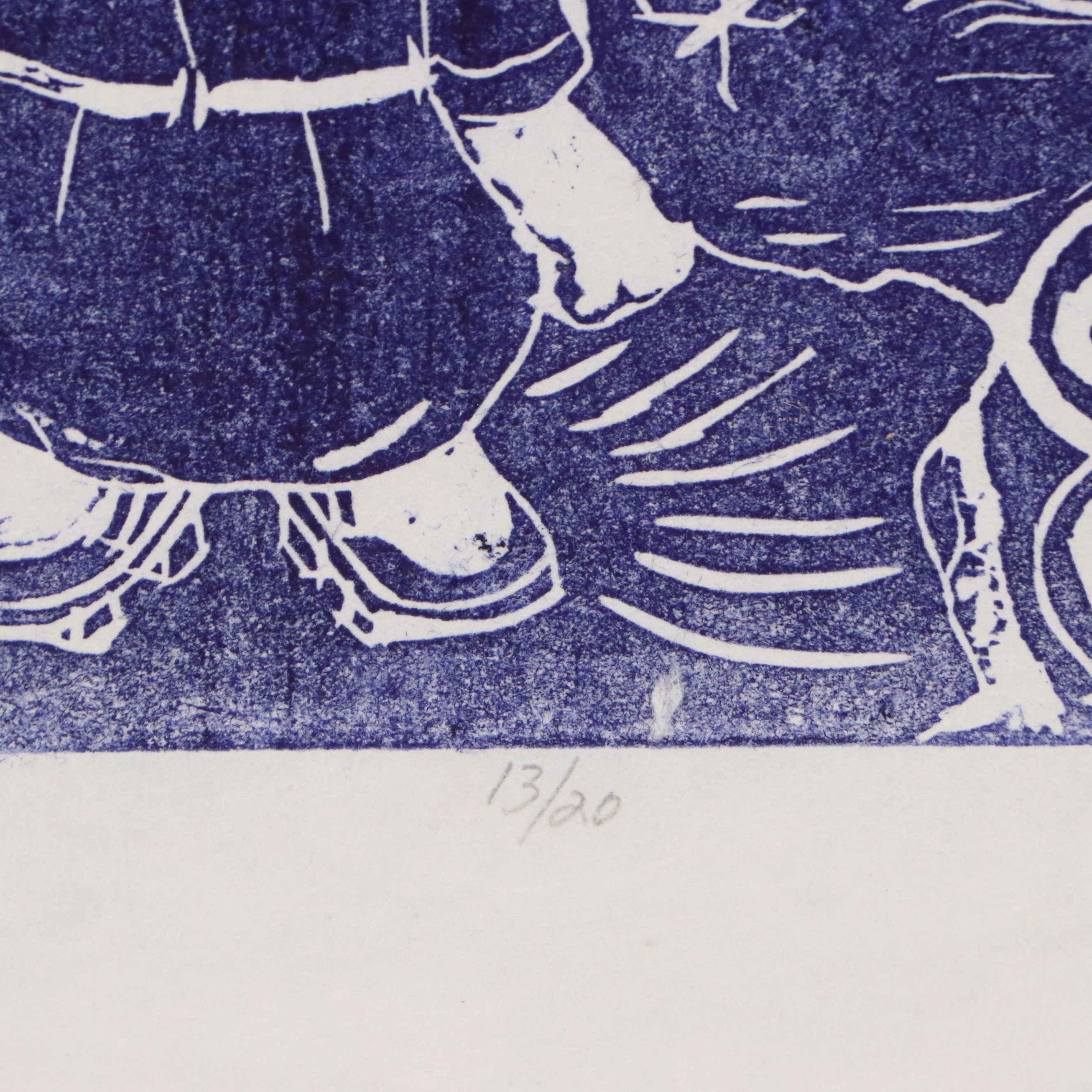 Kazuko Miyamoto Woodblock "After the Rainfall," Late 20th Century