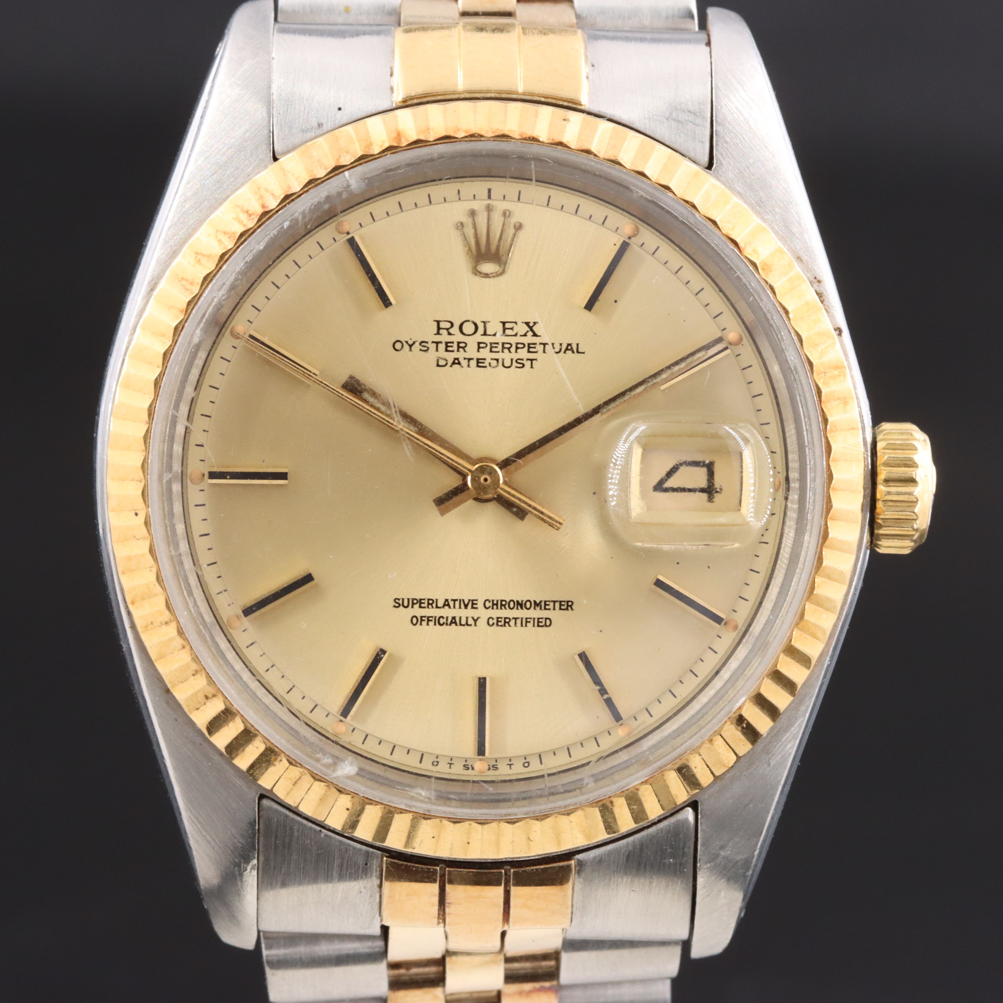 1979 Rolex Two Tone Datejust 16013 Watch