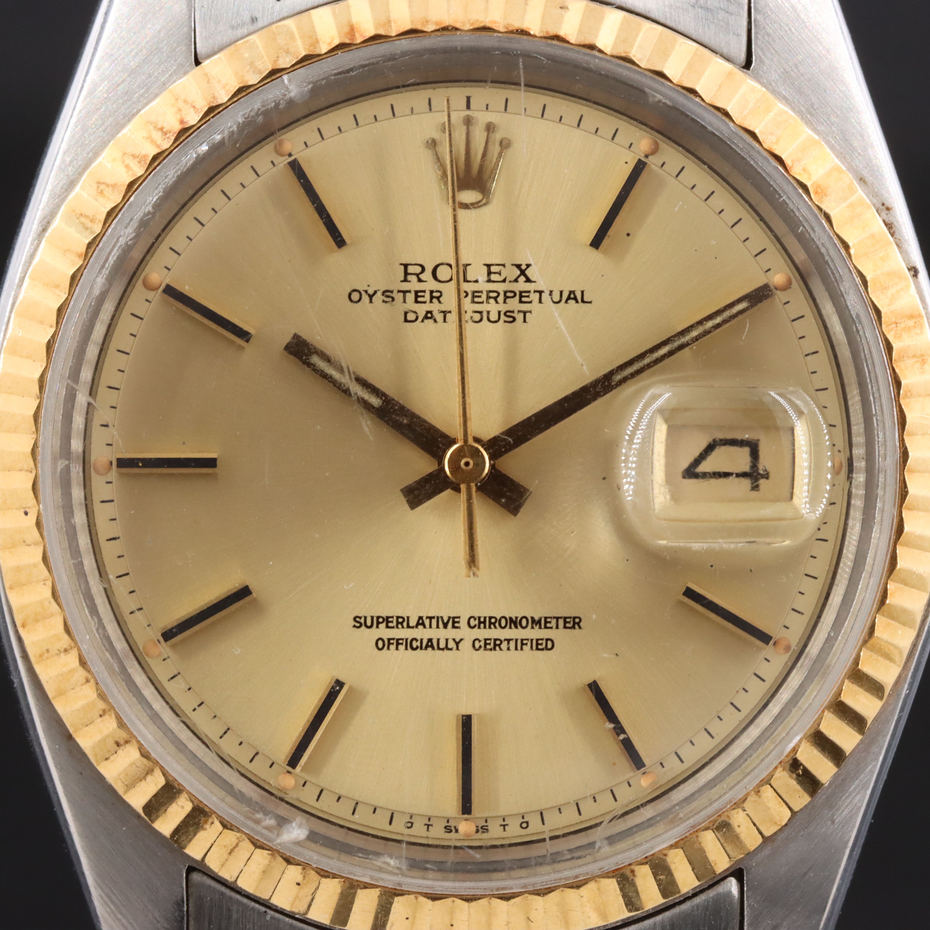 1979 Rolex Two Tone Datejust 16013 Watch