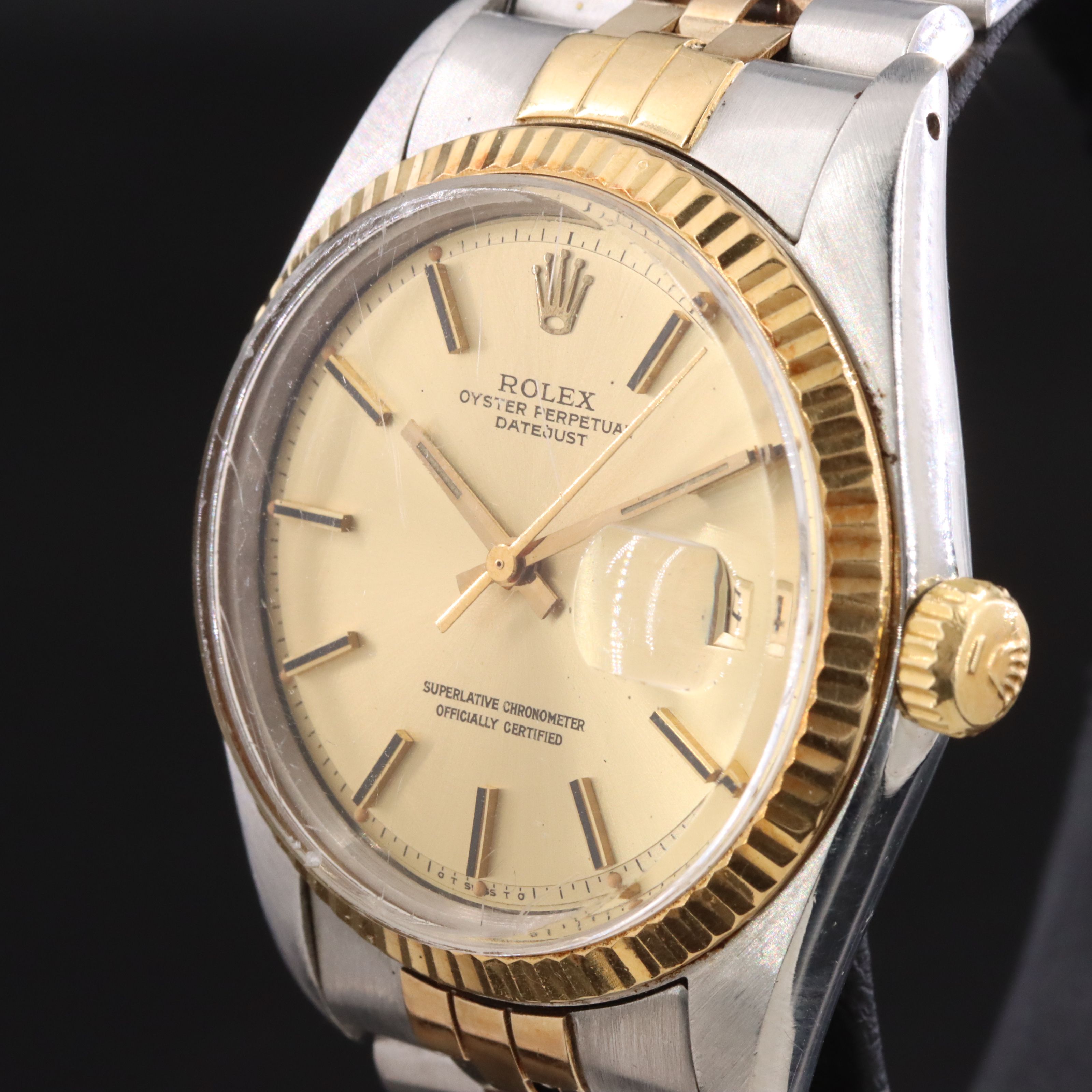 1979 Rolex Two Tone Datejust 16013 Watch