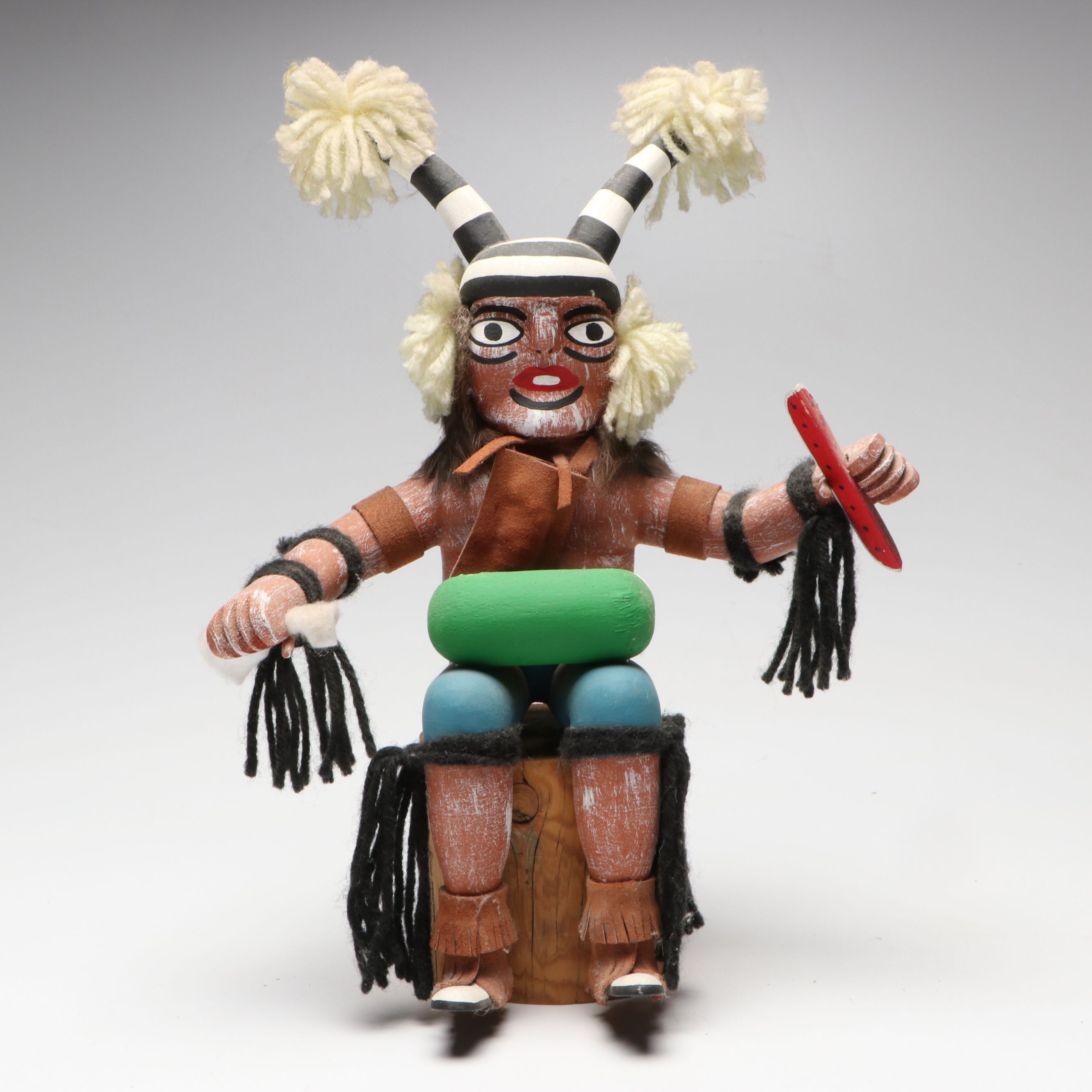 Artist Signed Polychrome "Clown Kachina"