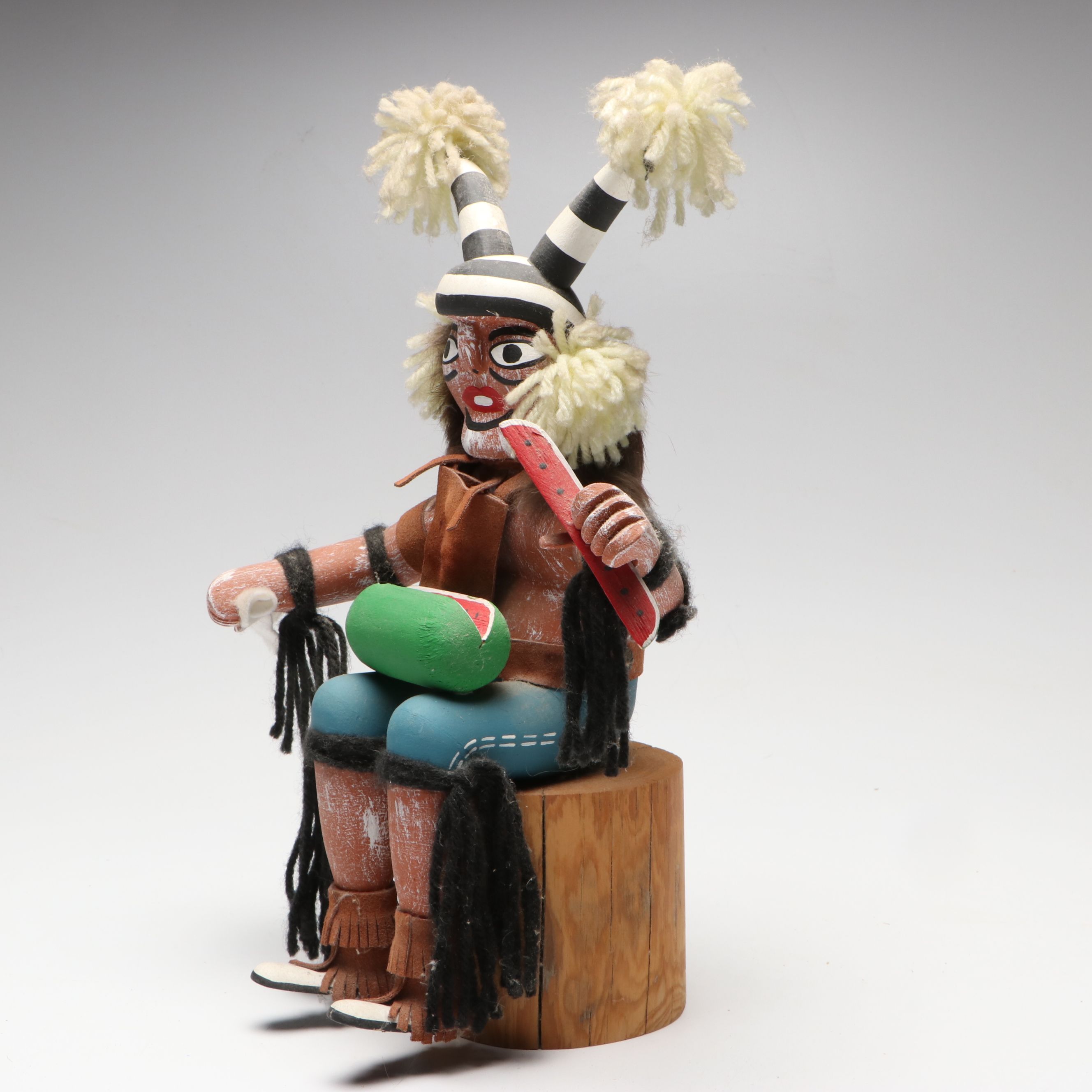 Artist Signed Polychrome "Clown Kachina"
