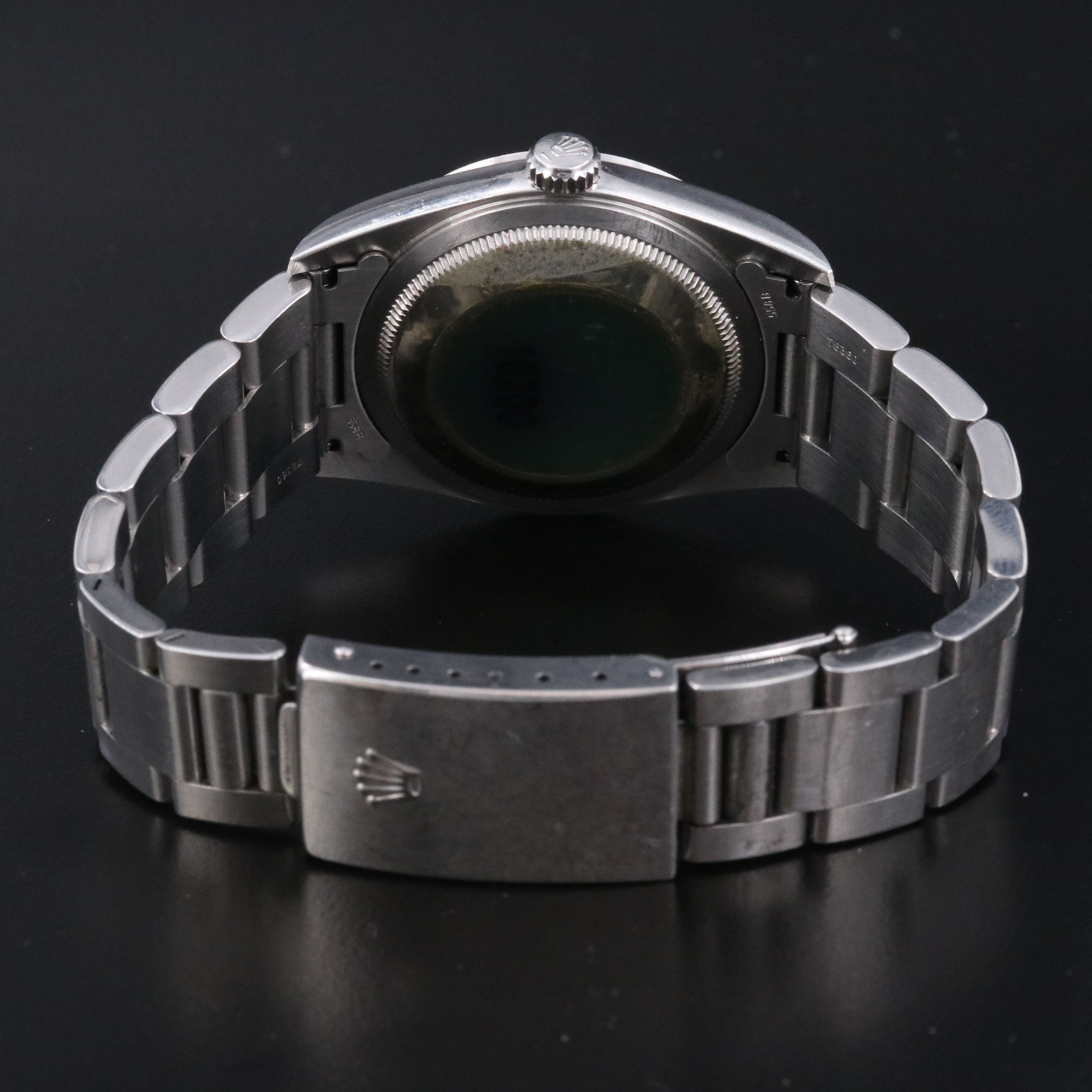 2004 Rolex Blue Dial Silver Roman Indices Datejust Watch