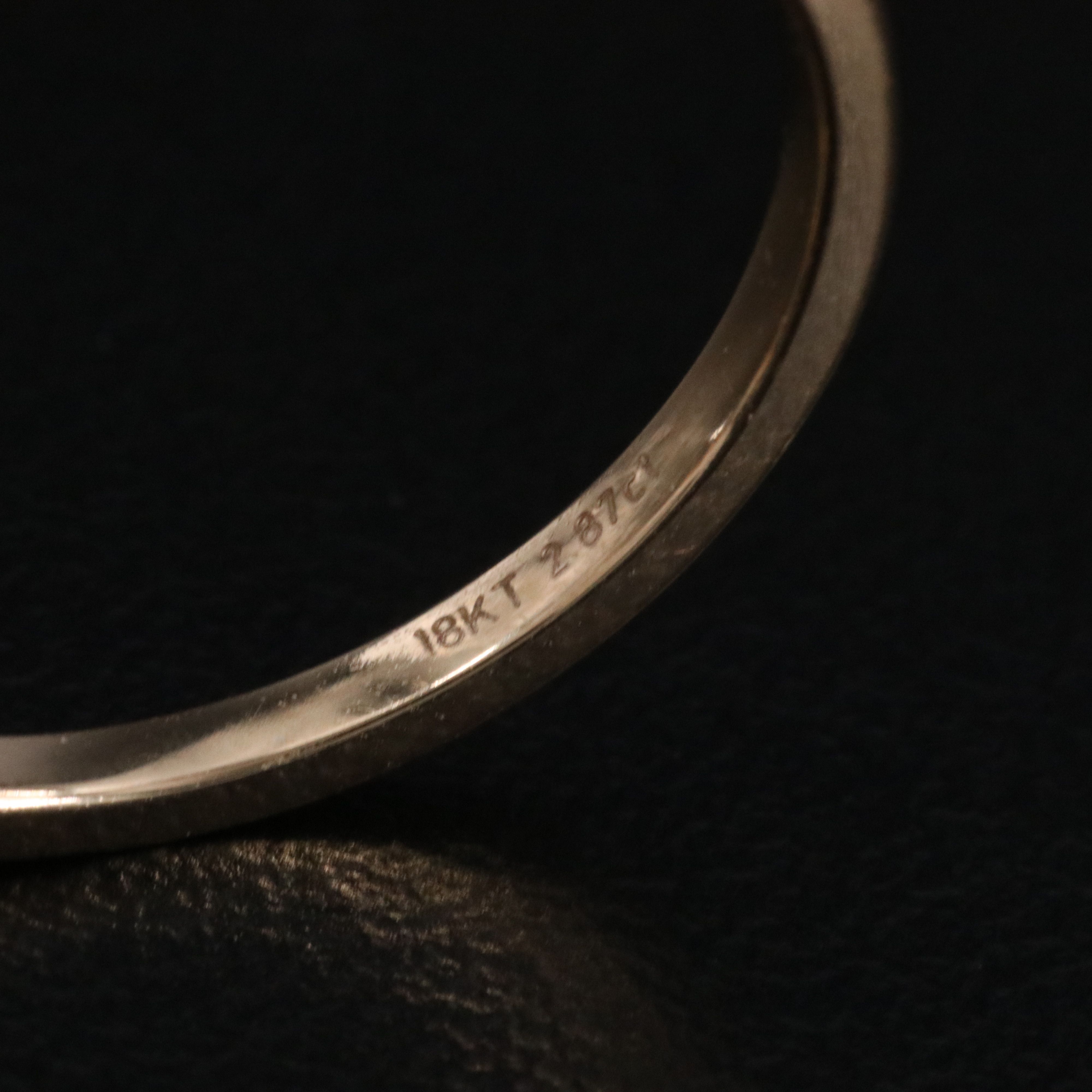 18K 2.87 CT Lab Grown Diamond Solitaire Ring with IGI Report