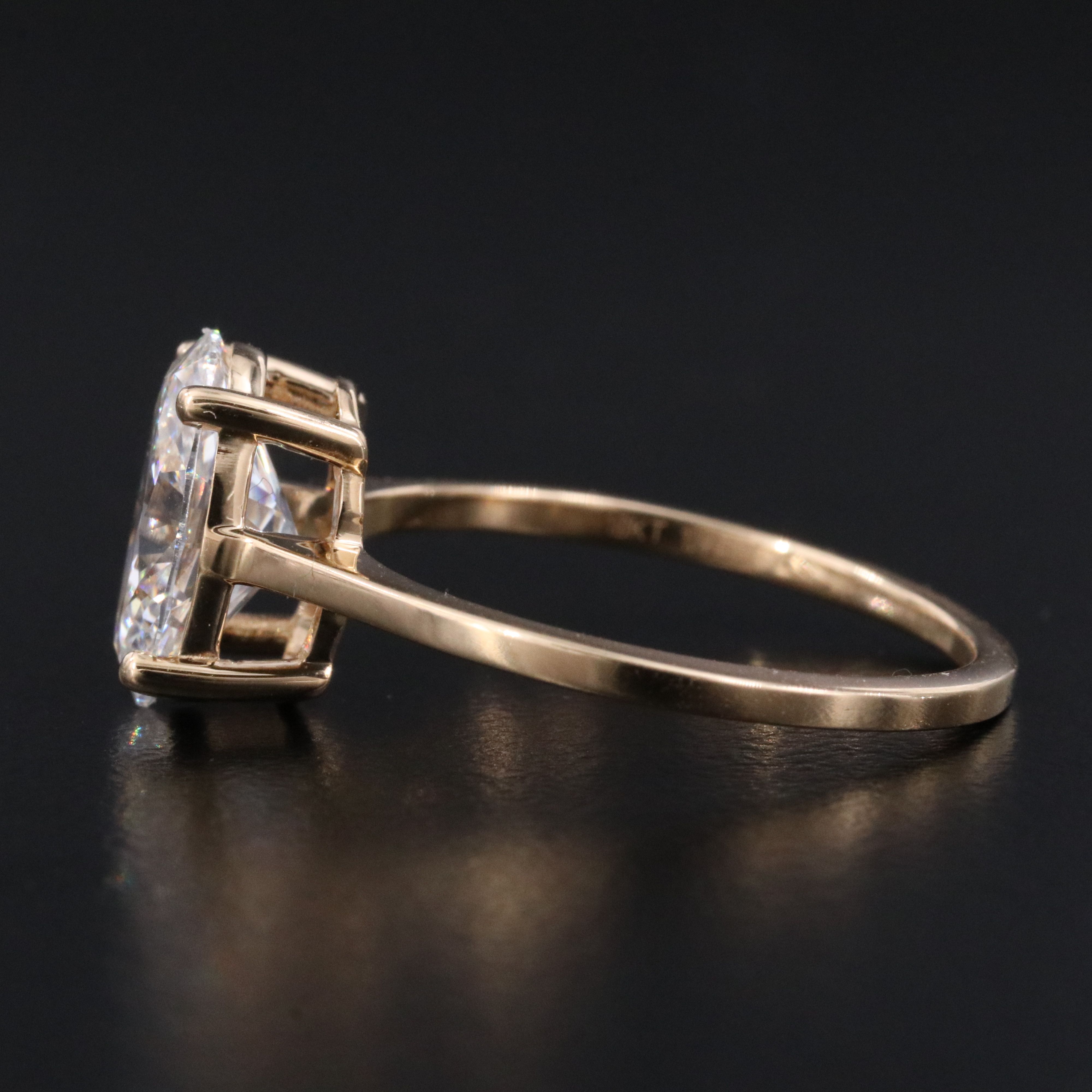 18K 1.98 CT Lab Grown Diamond Solitaire Ring with IGI Report