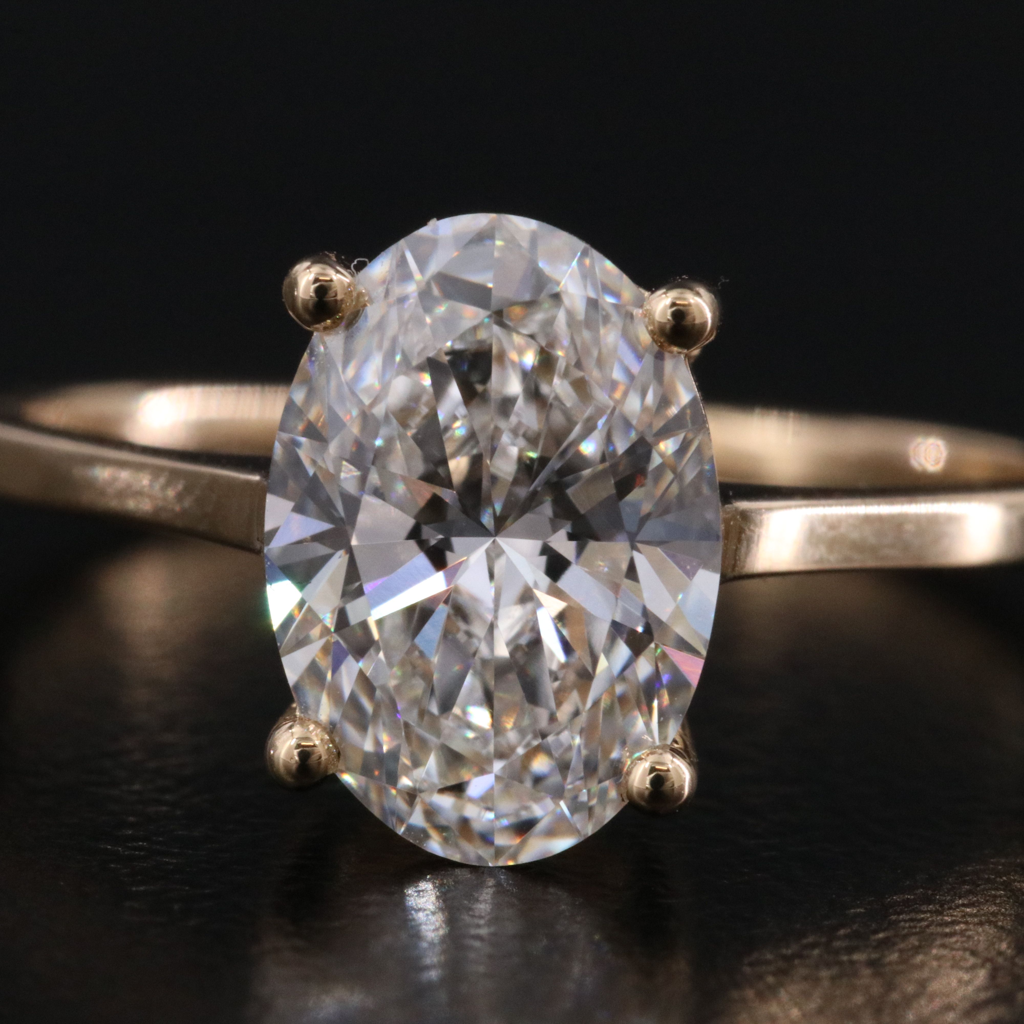 18K 1.98 CT Lab Grown Diamond Solitaire Ring with IGI Report