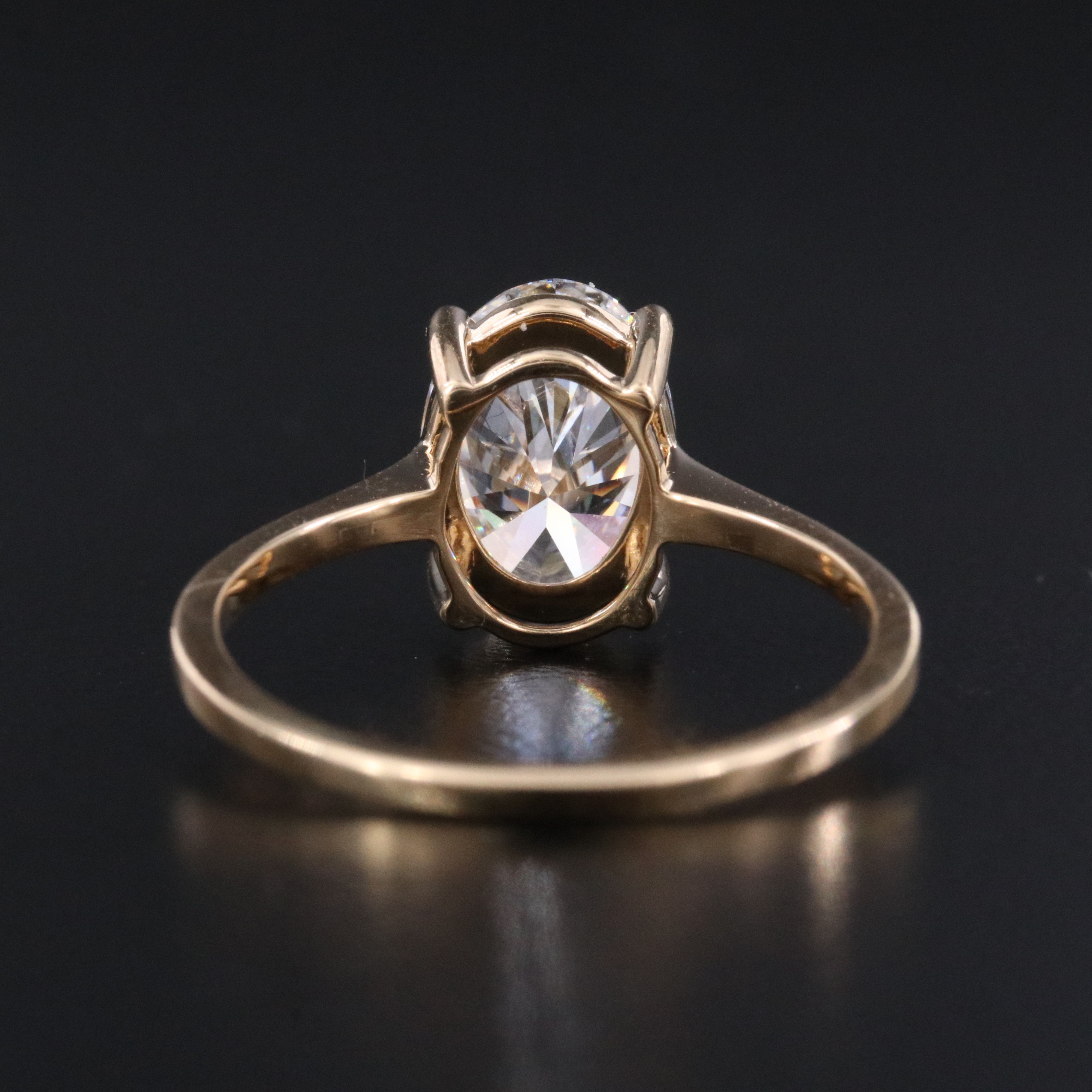 18K 1.98 CT Lab Grown Diamond Solitaire Ring with IGI Report