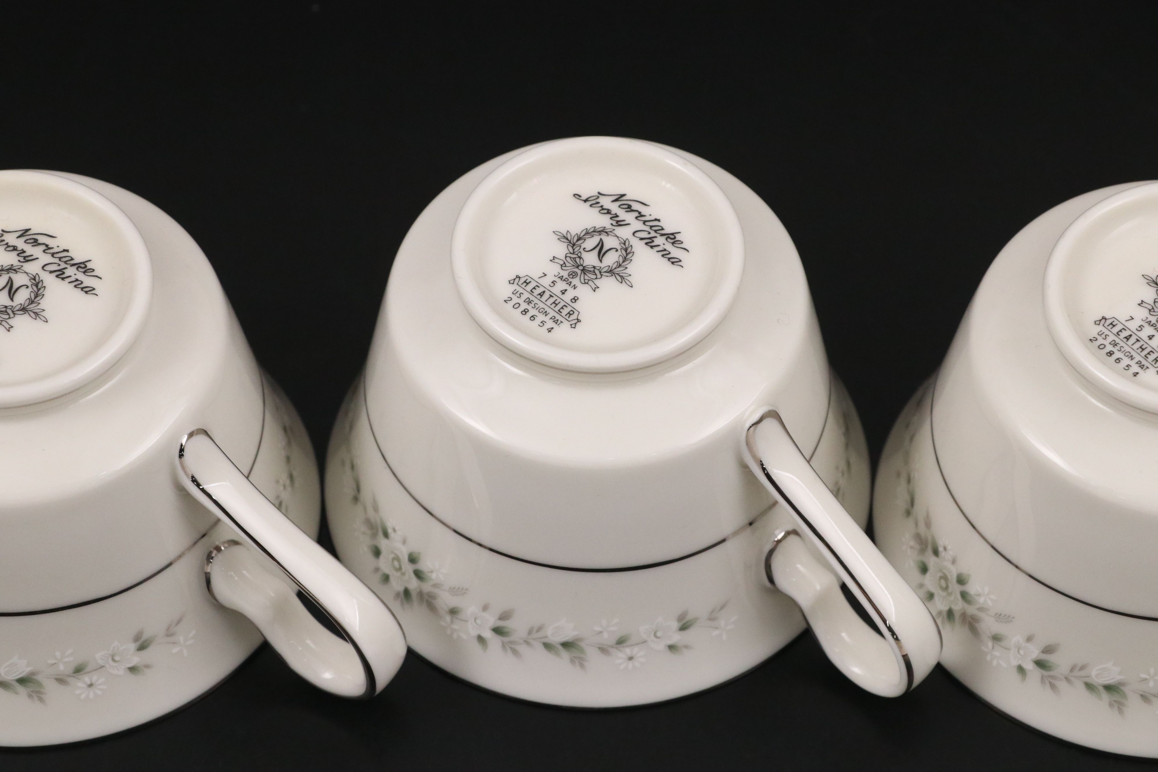 Noritake "Heather" Porcelain Dinnerware and Serving Pieces, 1966-1989