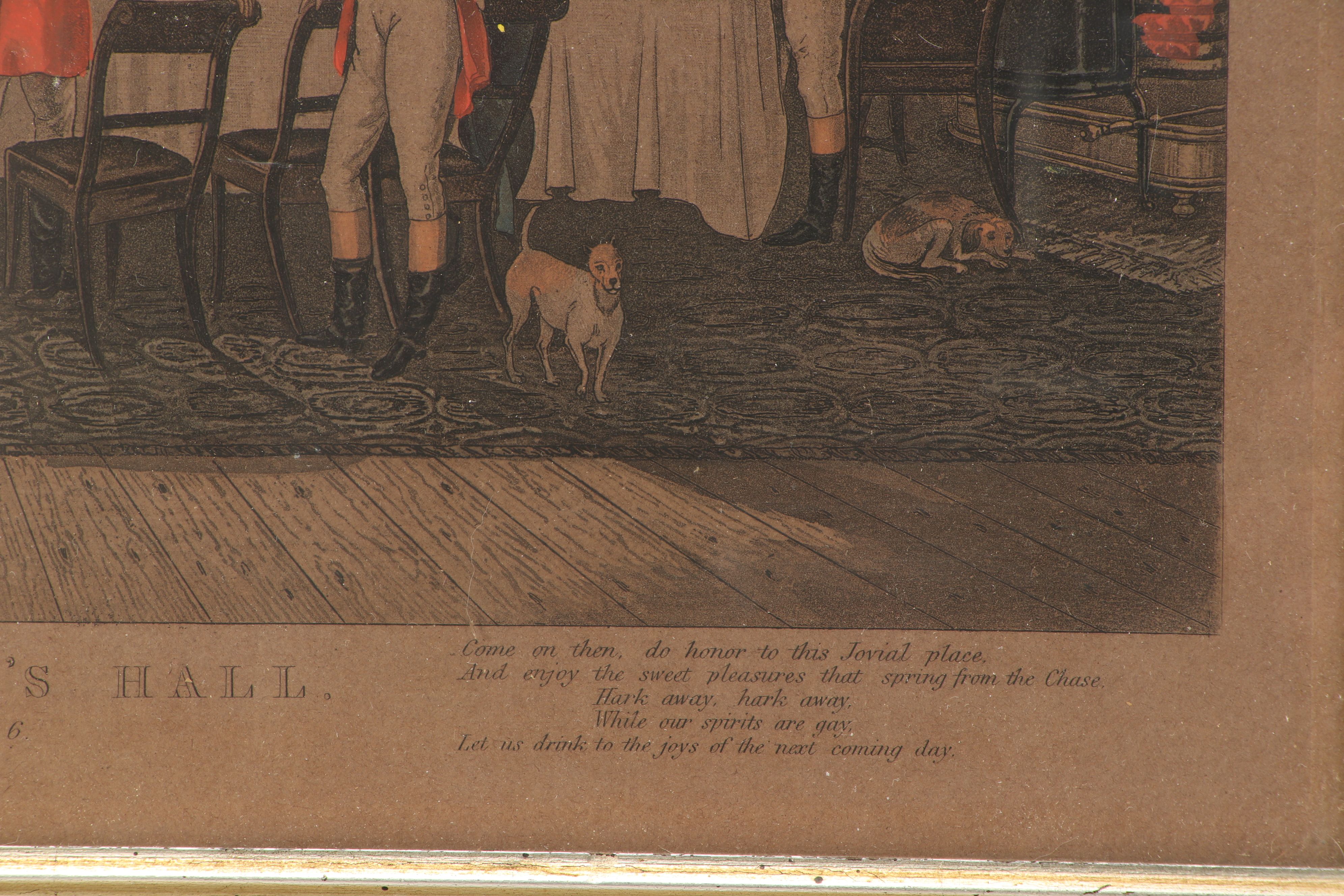 After Francis Calcraft Turner Hand-Colored Engraving "Bachelor's Hall"