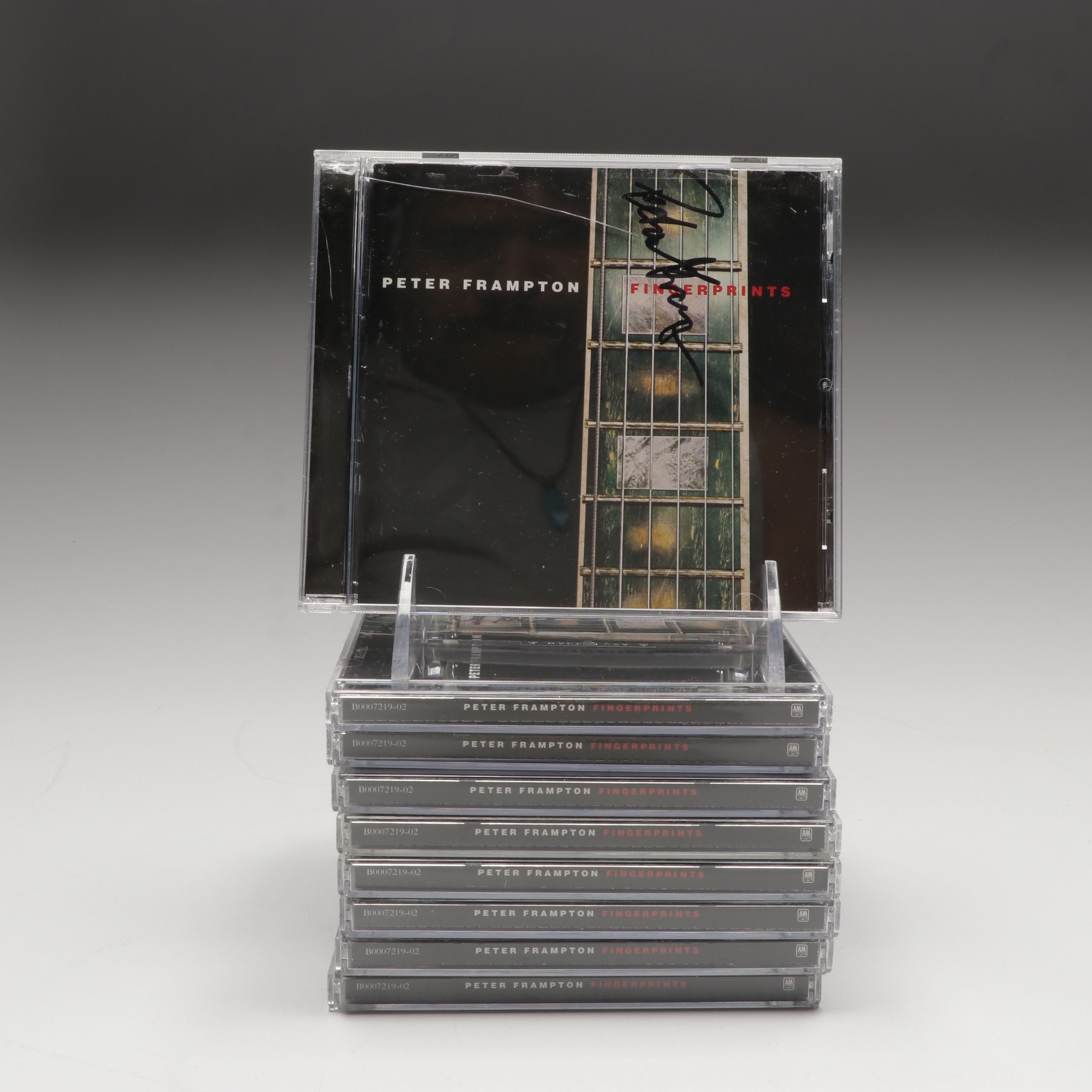 Signed Peter Frampton "Fingerprints" CDs with Baseball Caps and Magnets