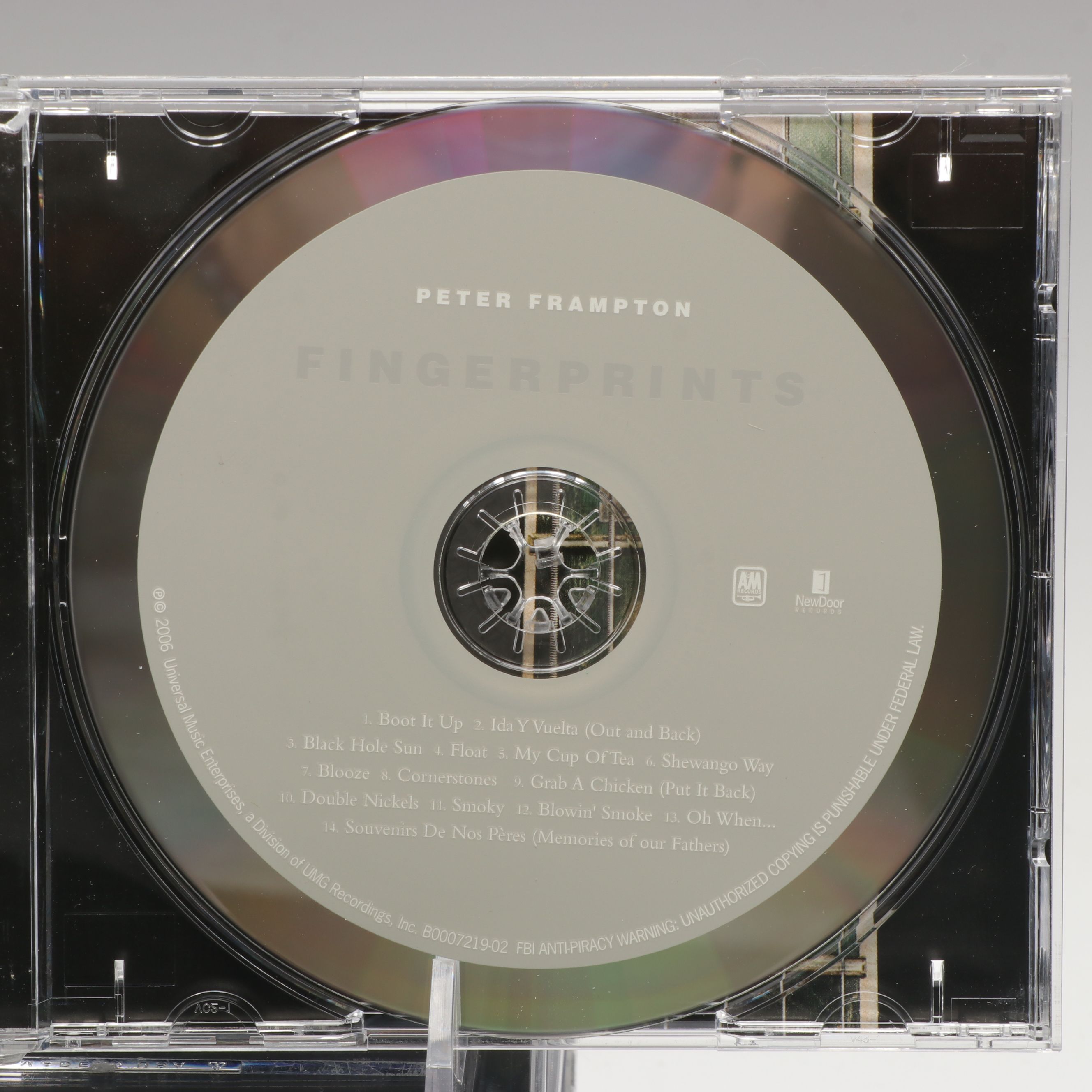 Signed Peter Frampton "Fingerprints" CDs with Baseball Caps and Magnets