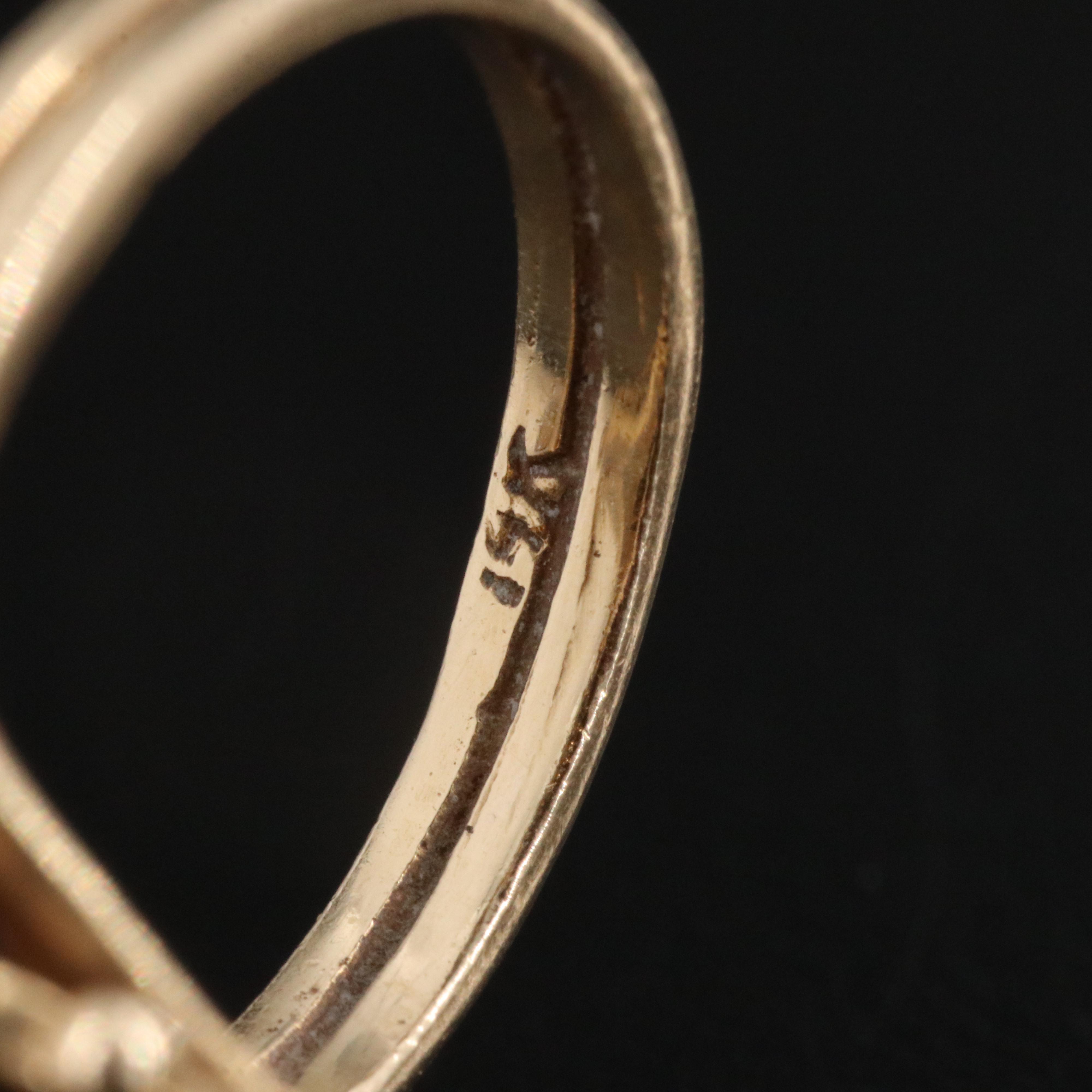 14K Black Onyx Scarab Ring