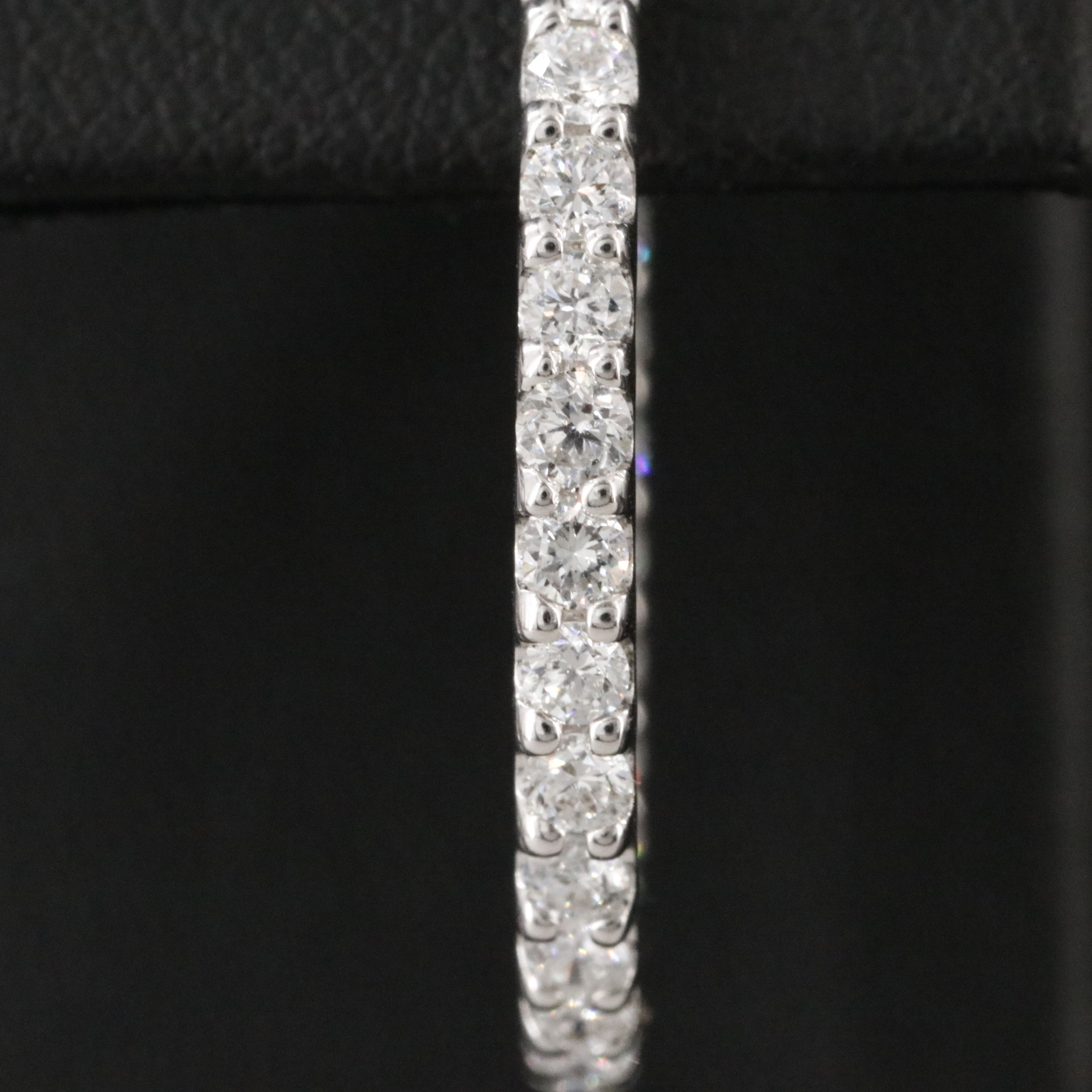 14K 2.00 CTW Lab Grown Diamond Inside-Out Hoop Earrings