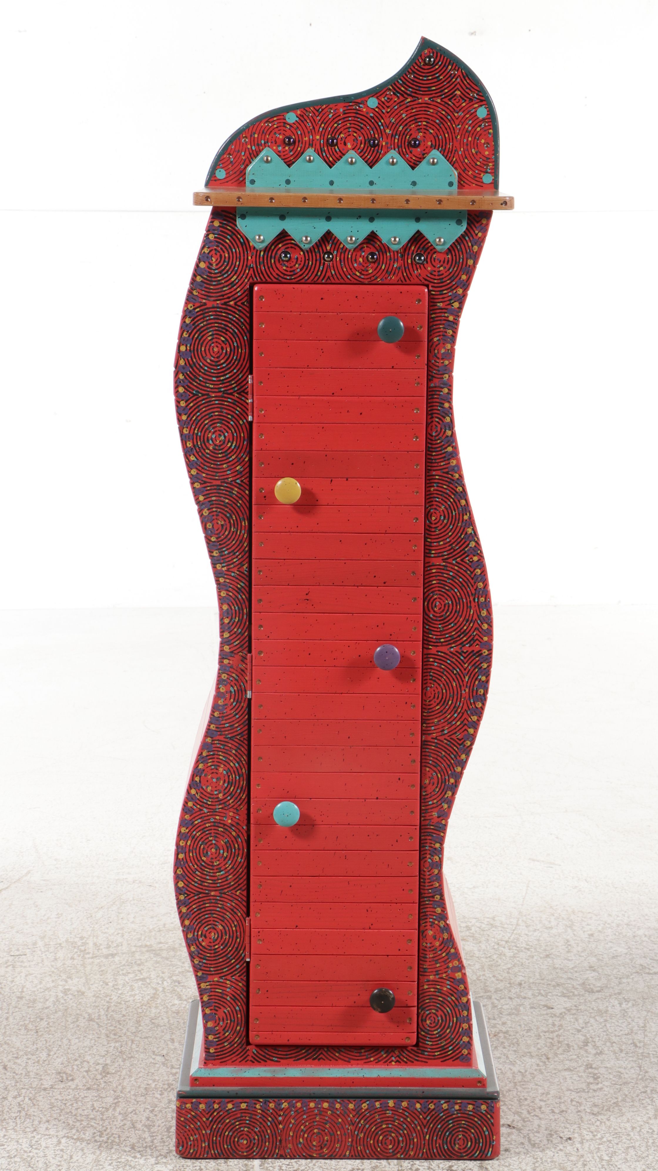 David Marsh Studio "S-Curve" Whimsical Tall Chest, 2003