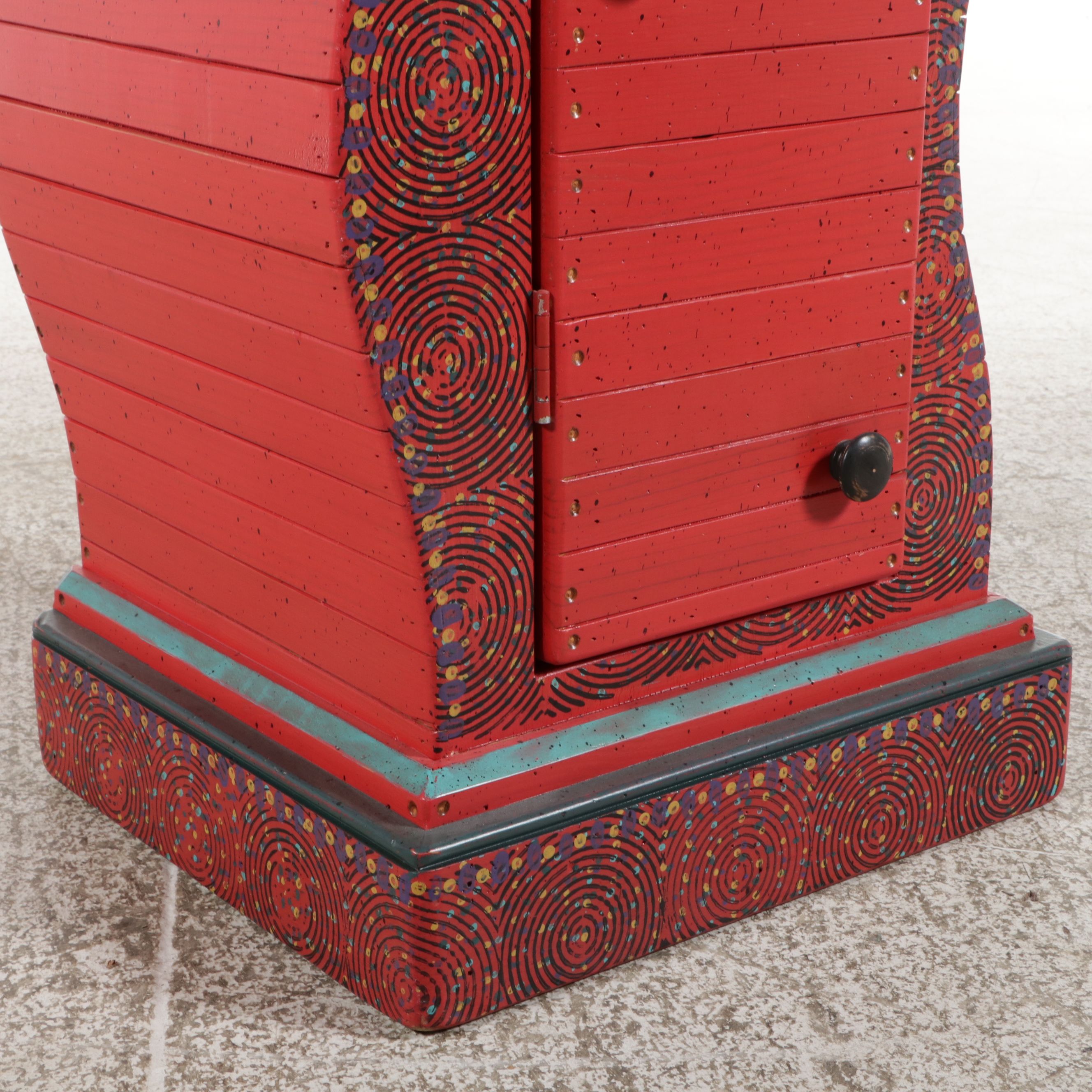 David Marsh Studio "S-Curve" Whimsical Tall Chest, 2003