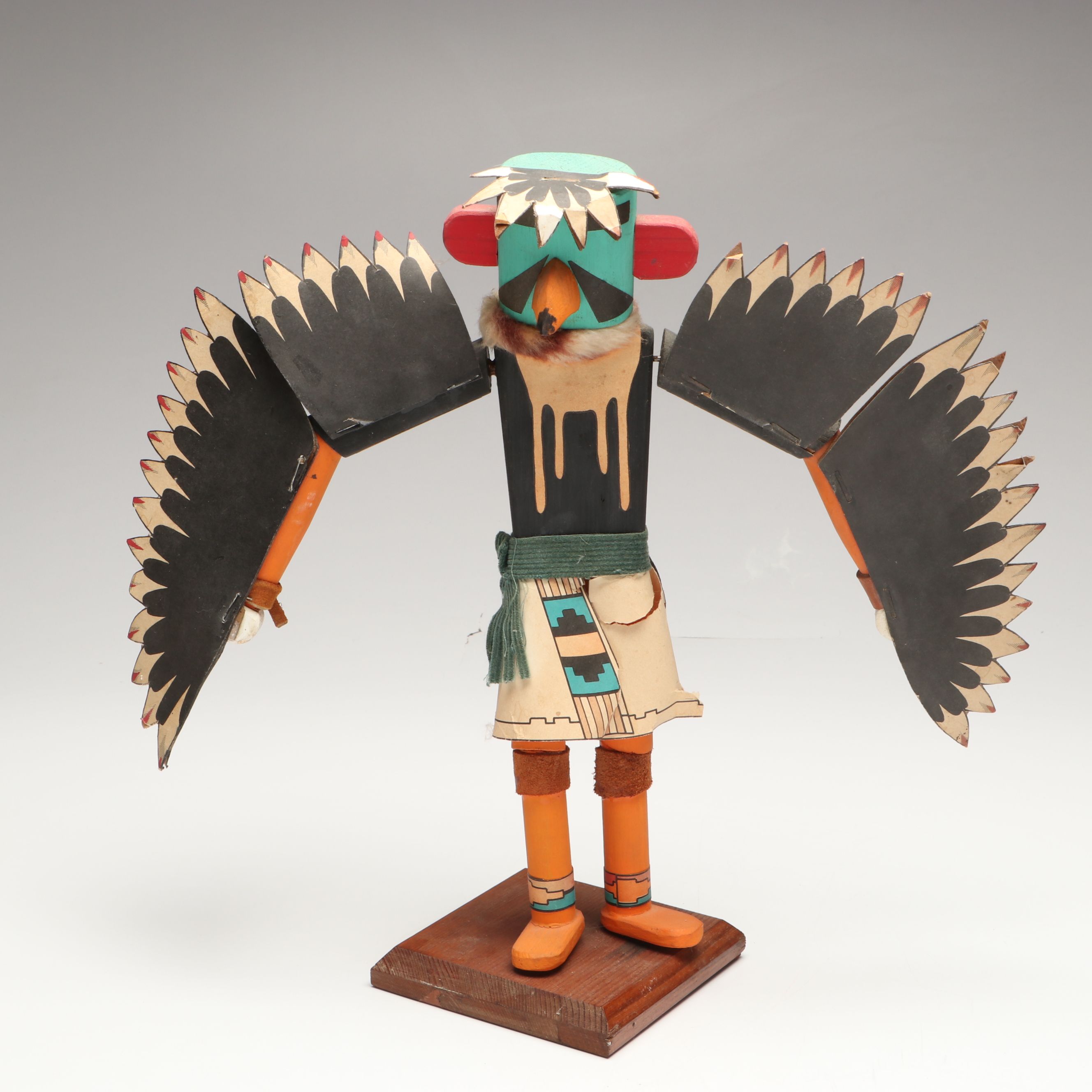 Ron Koopee "Morning Singer" with Other Hopi Kachina Carvings, 20th Century