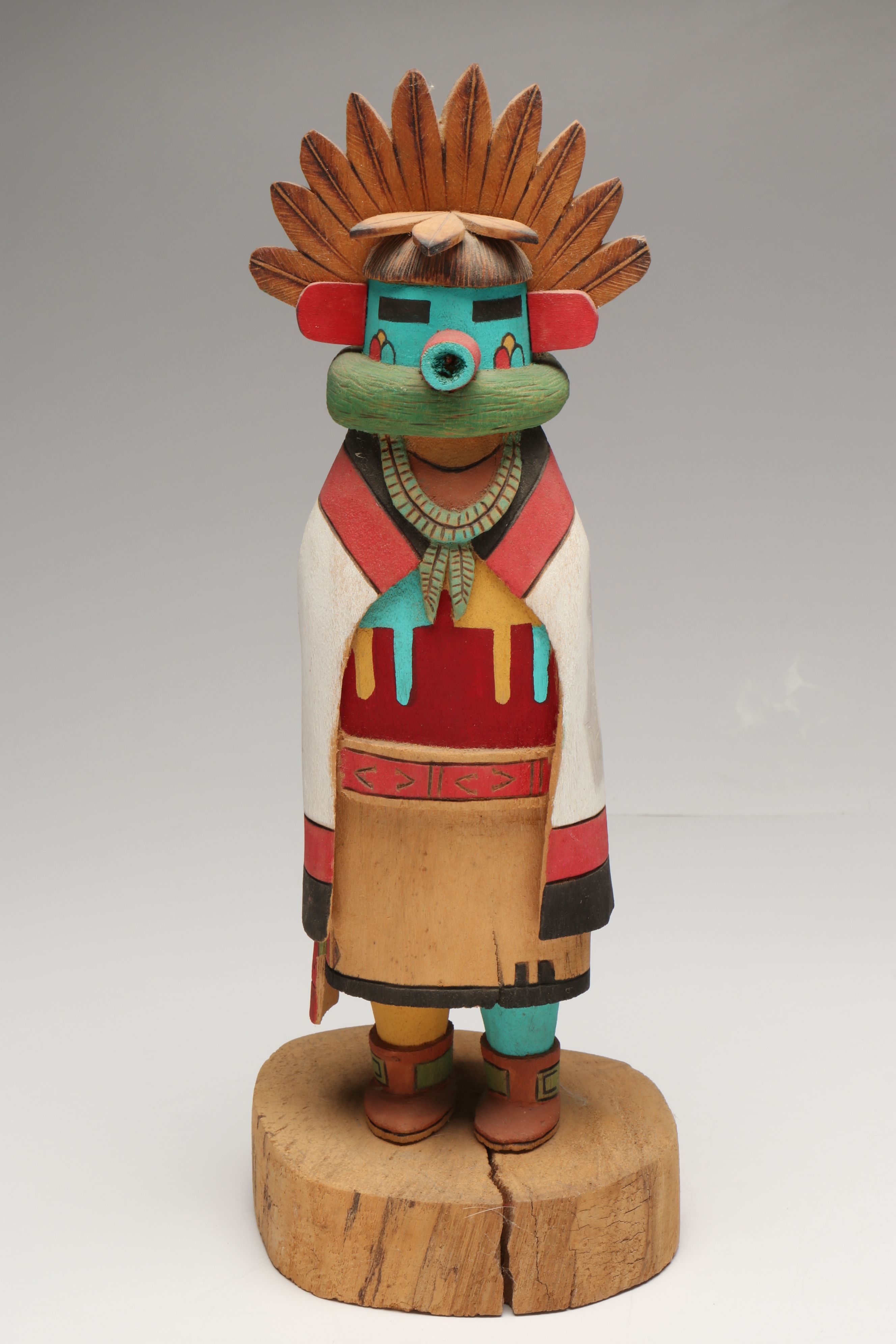 Ron Koopee "Morning Singer" with Other Hopi Kachina Carvings, 20th Century