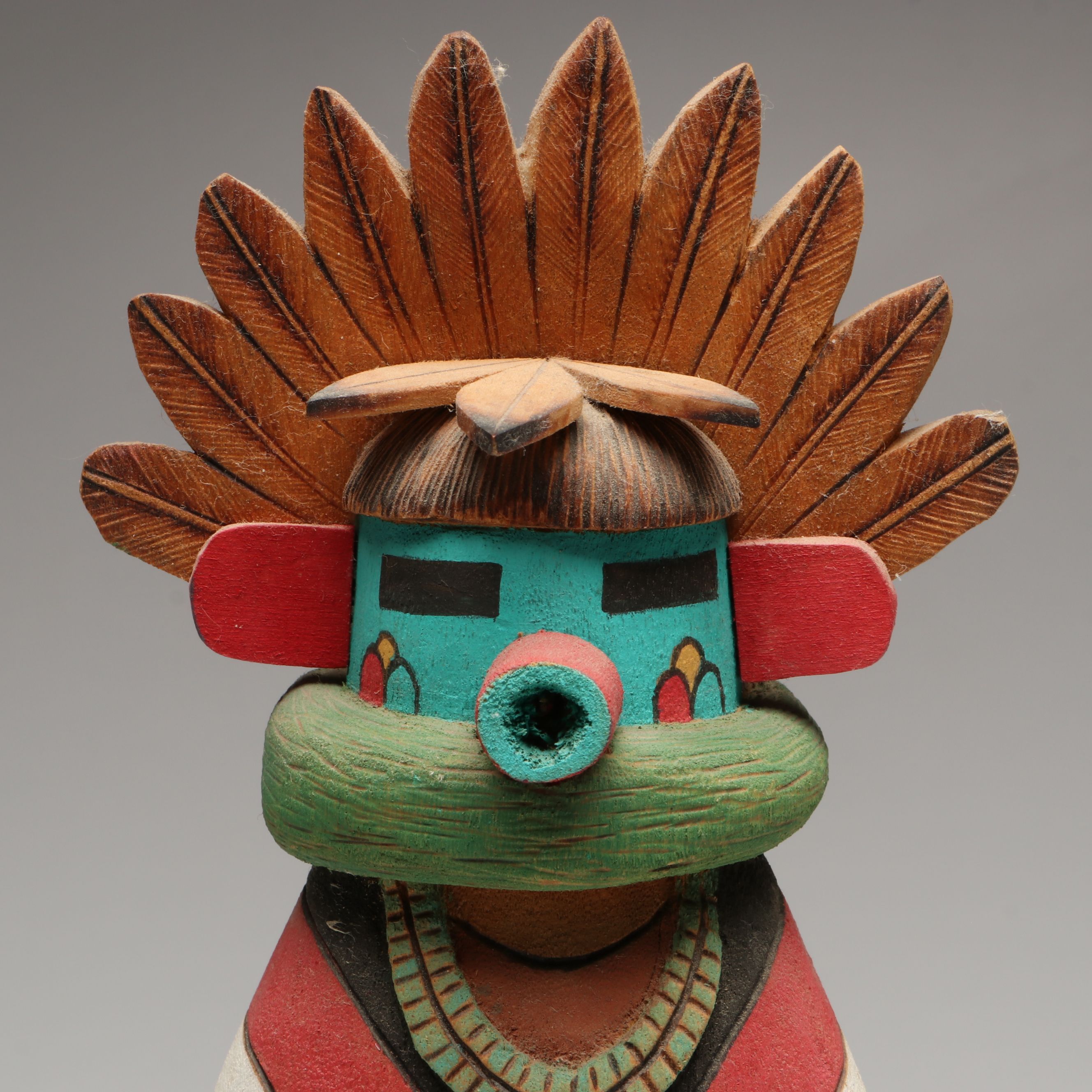Ron Koopee "Morning Singer" with Other Hopi Kachina Carvings, 20th Century