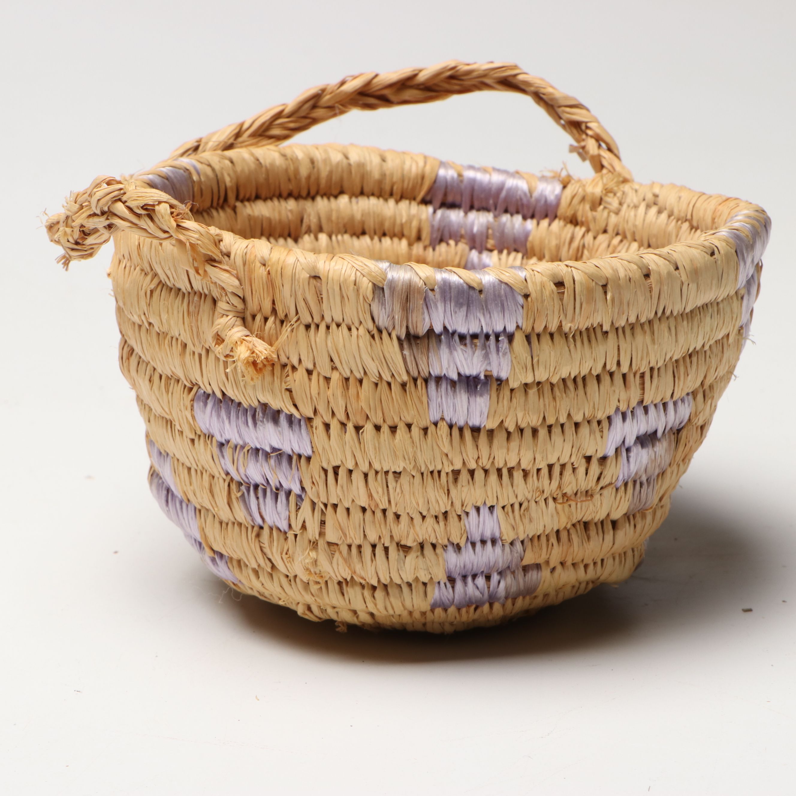 Muir Woods Redwood Totem Pole Souvenir with Handwoven Basket and Tray