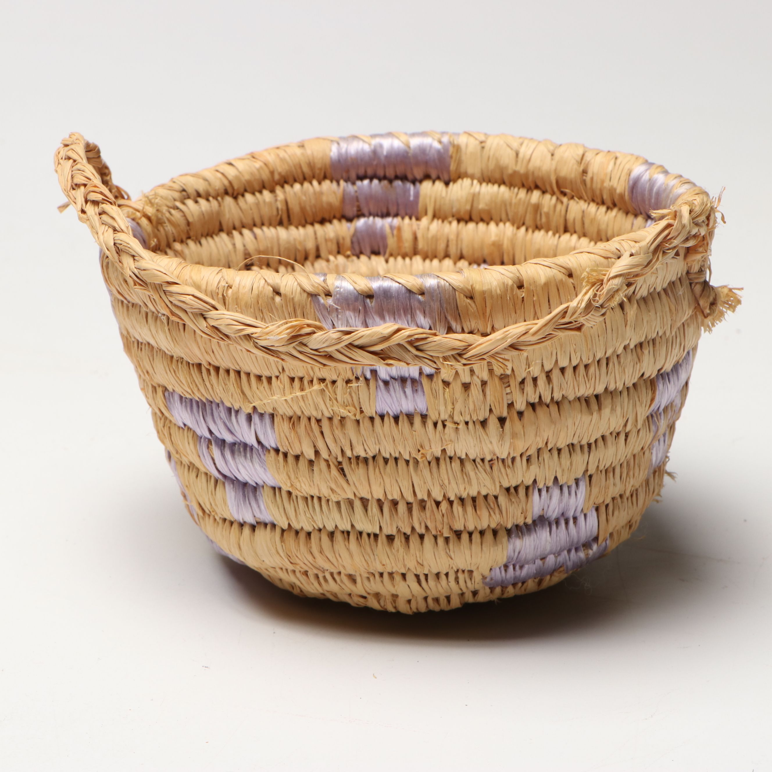 Muir Woods Redwood Totem Pole Souvenir with Handwoven Basket and Tray