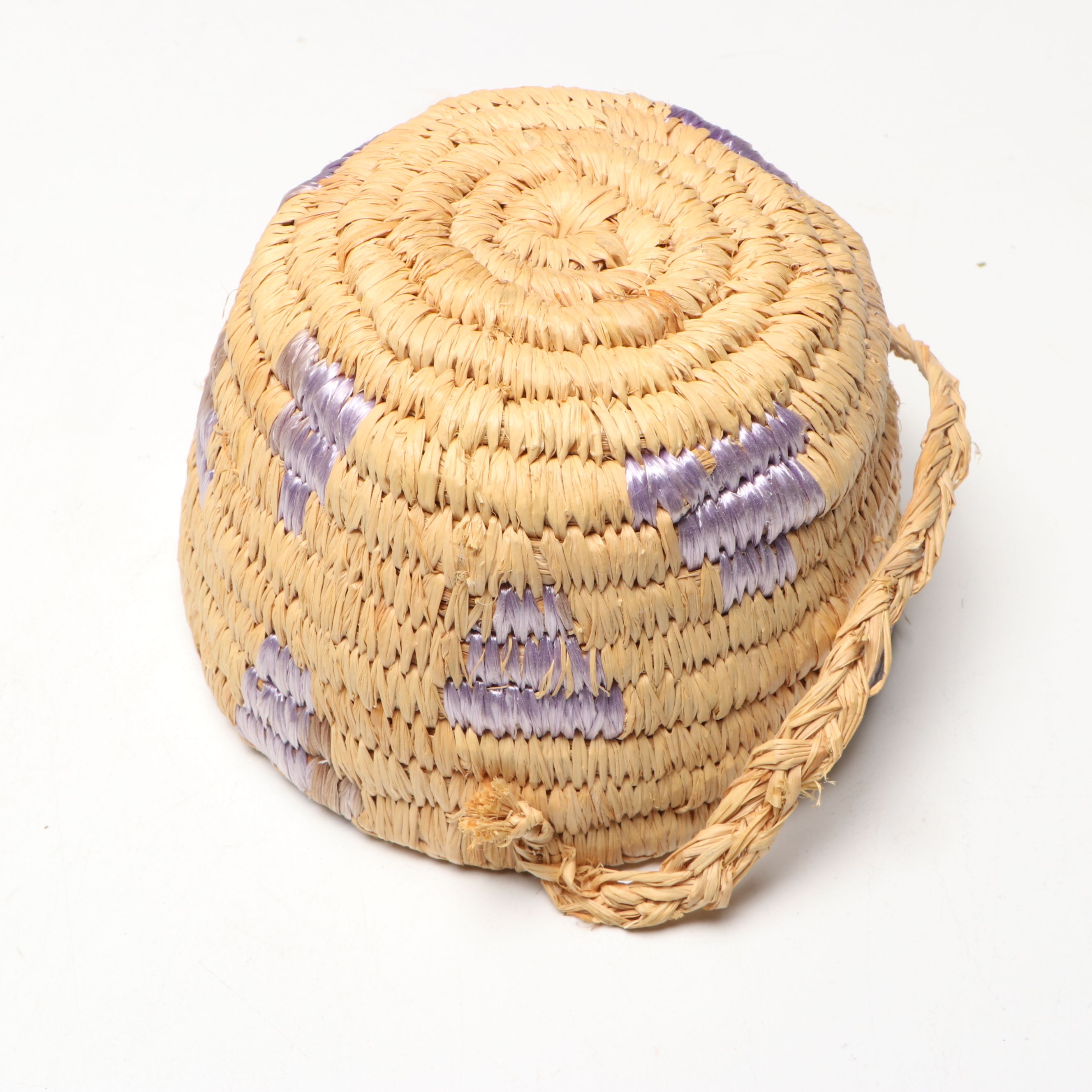 Muir Woods Redwood Totem Pole Souvenir with Handwoven Basket and Tray