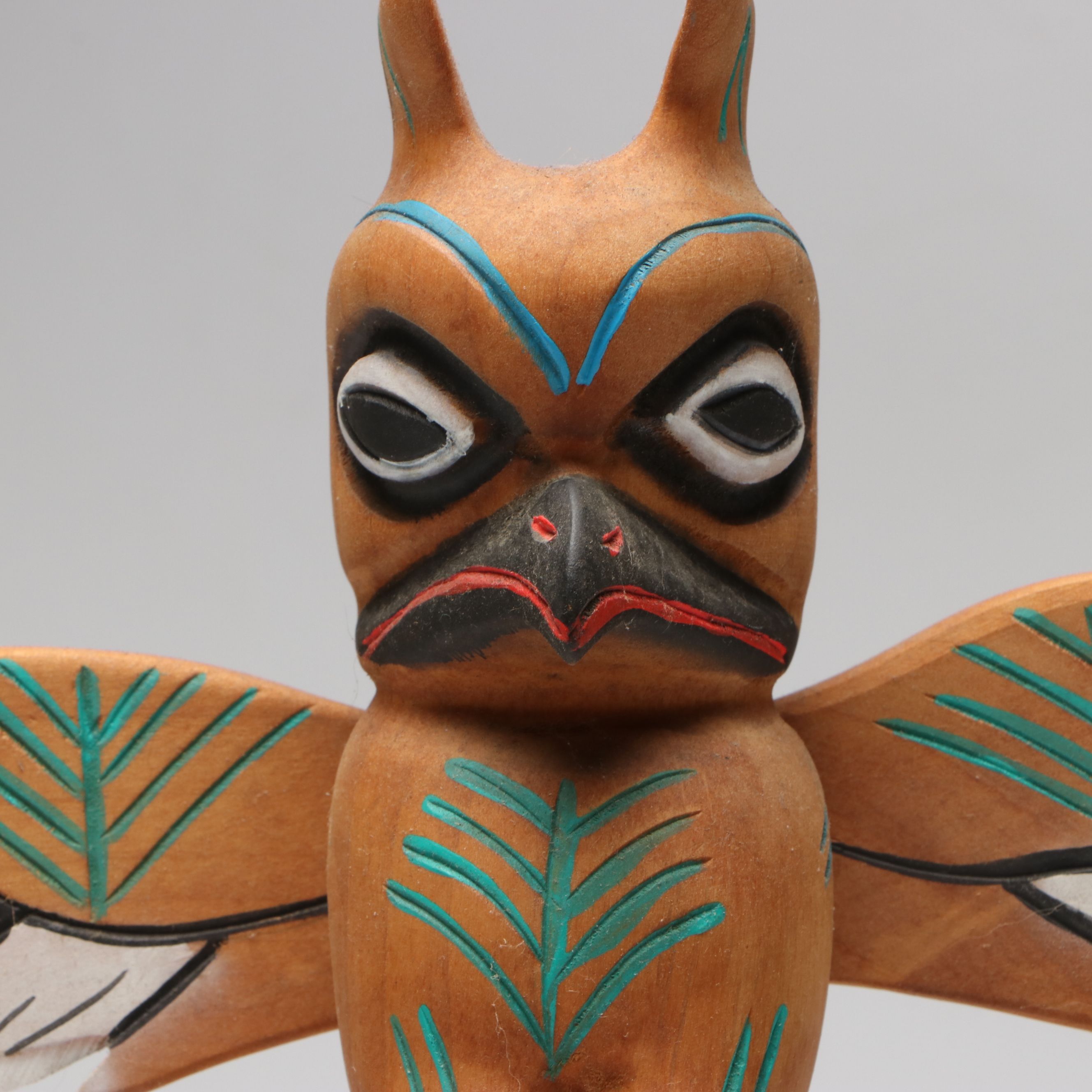 Muir Woods Redwood Totem Pole Souvenir with Handwoven Basket and Tray