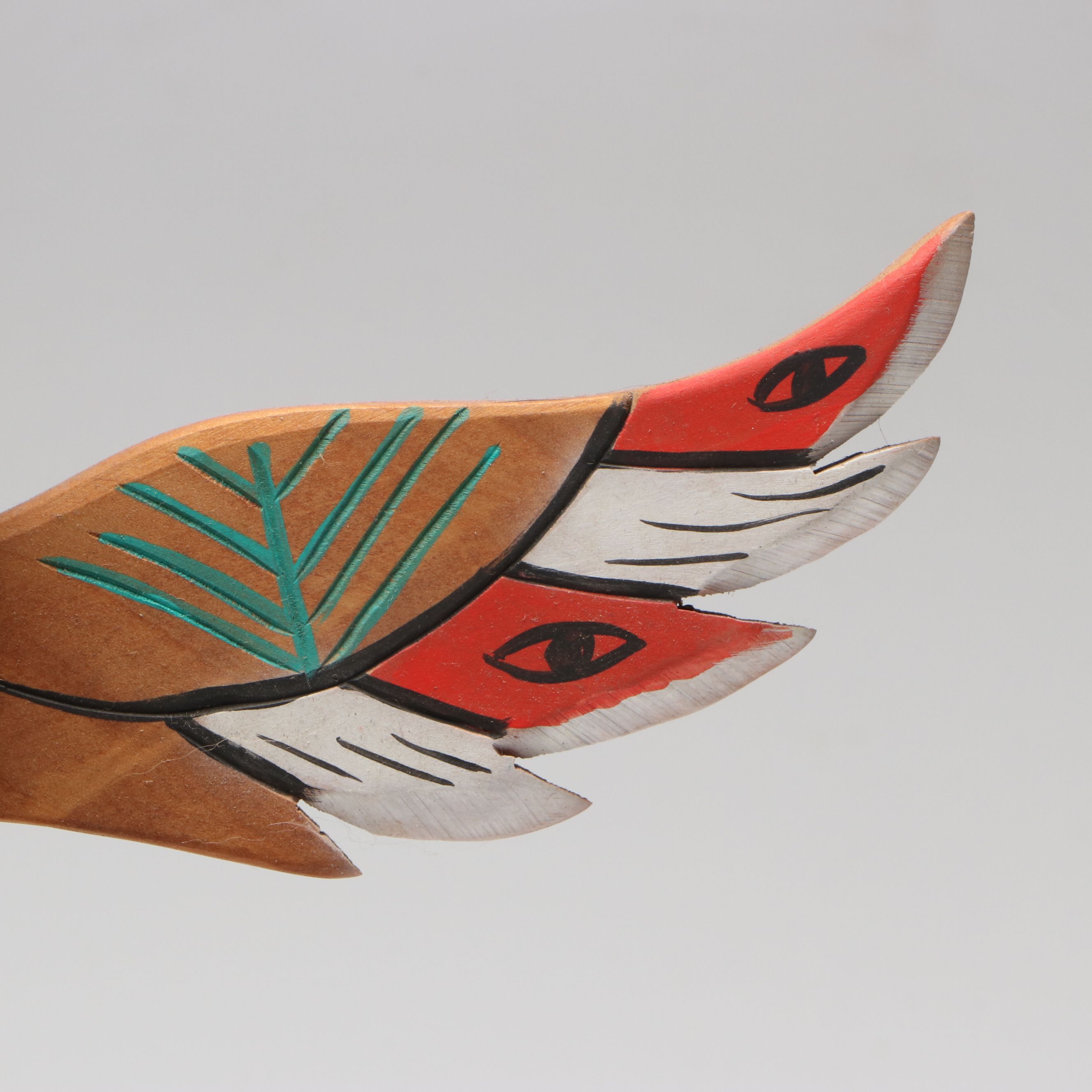 Muir Woods Redwood Totem Pole Souvenir with Handwoven Basket and Tray