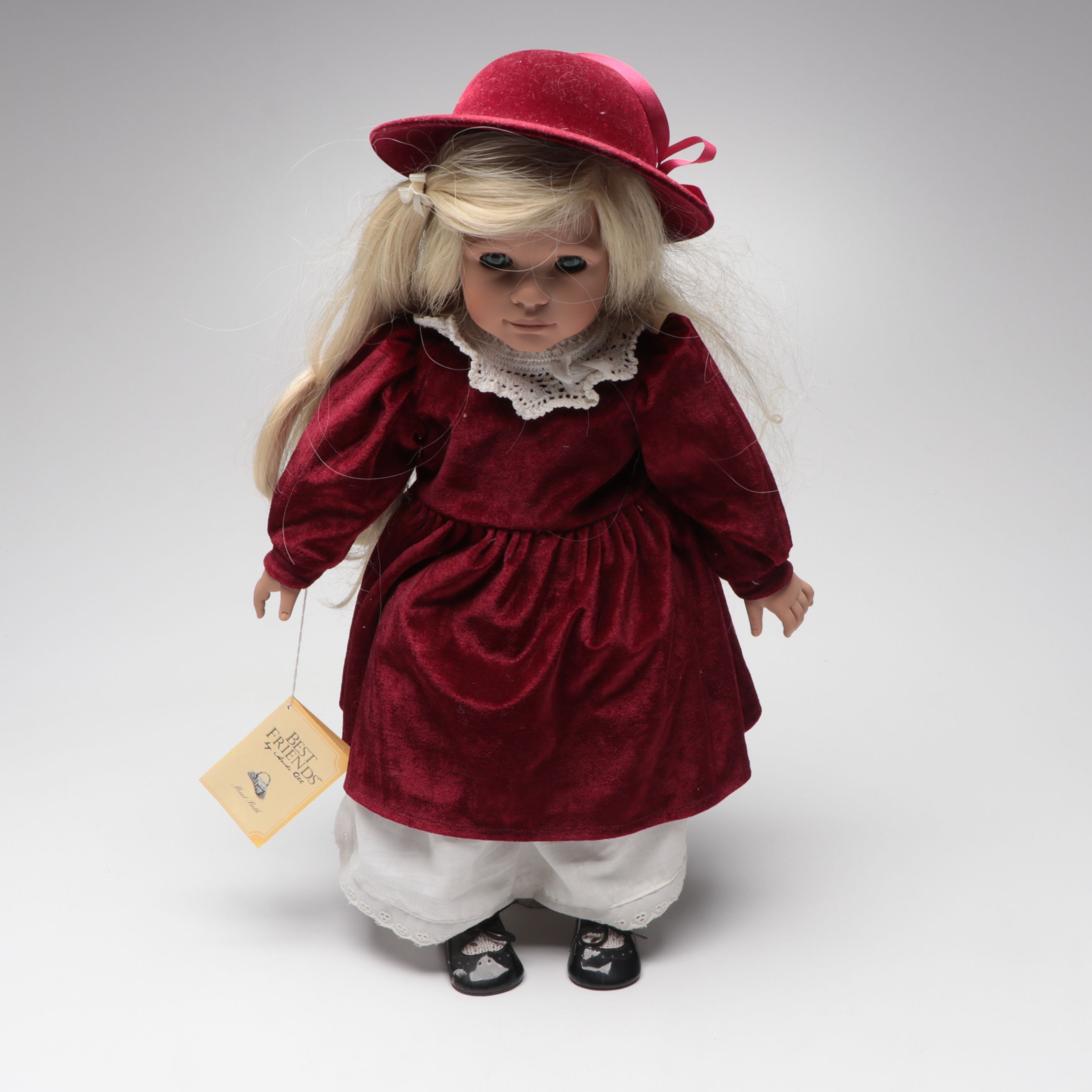 Heidi Ott Best Friends "Beth" Porcelain Doll with Other Porcelain Doll