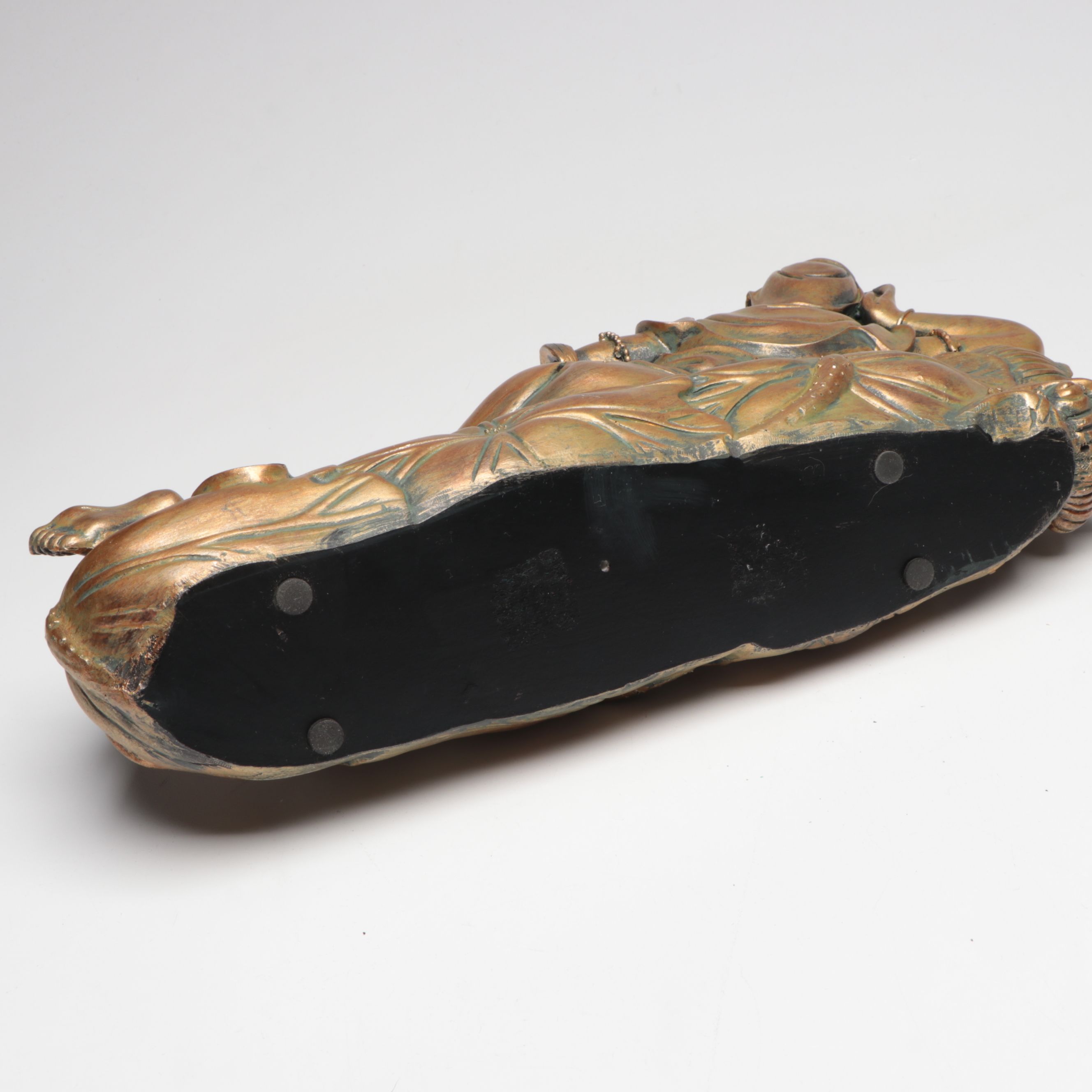 Chinese Hand-Carved Cork Landscape Diorama with Plaster Guanyin Figure