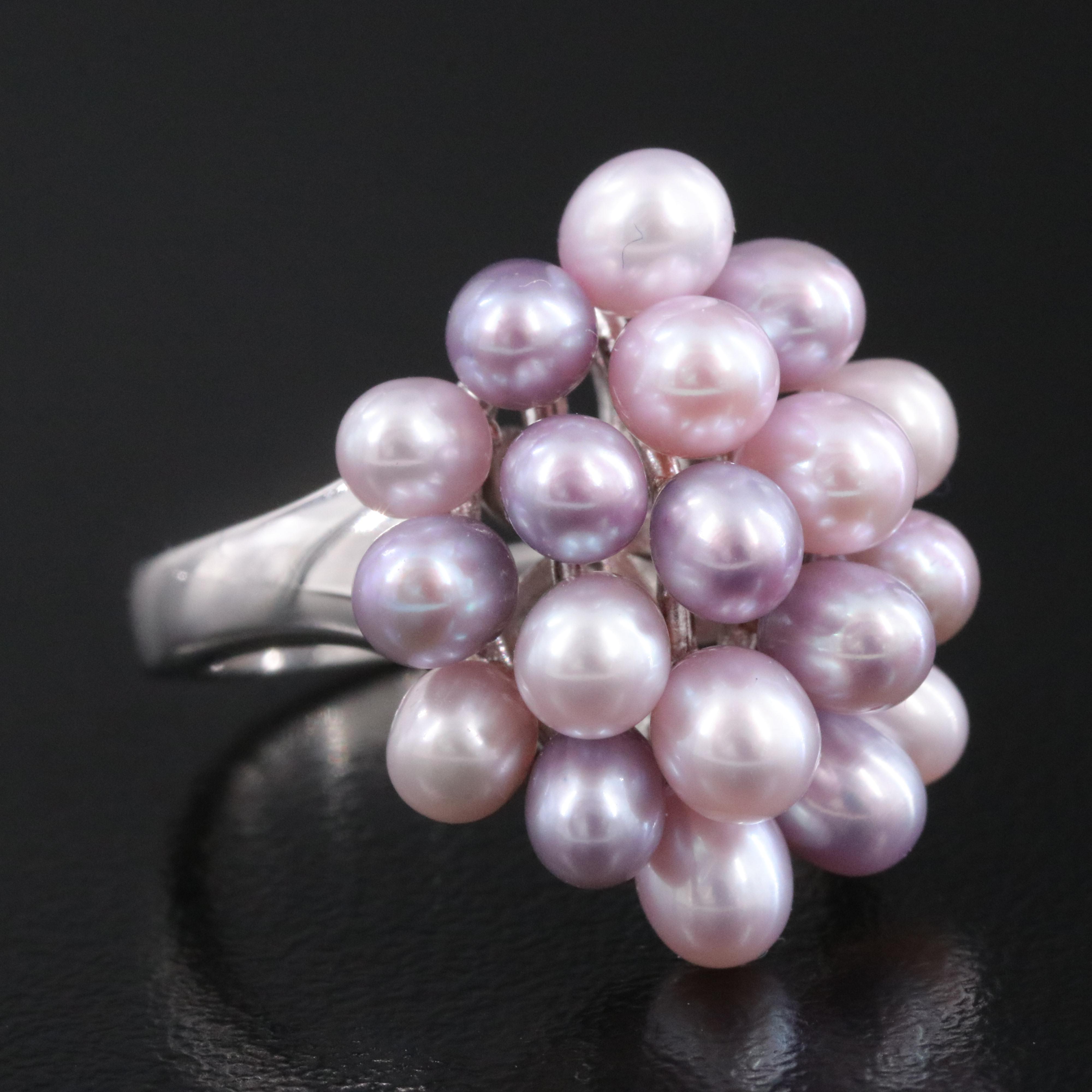 Honora Sterling Pearl Cluster Ring