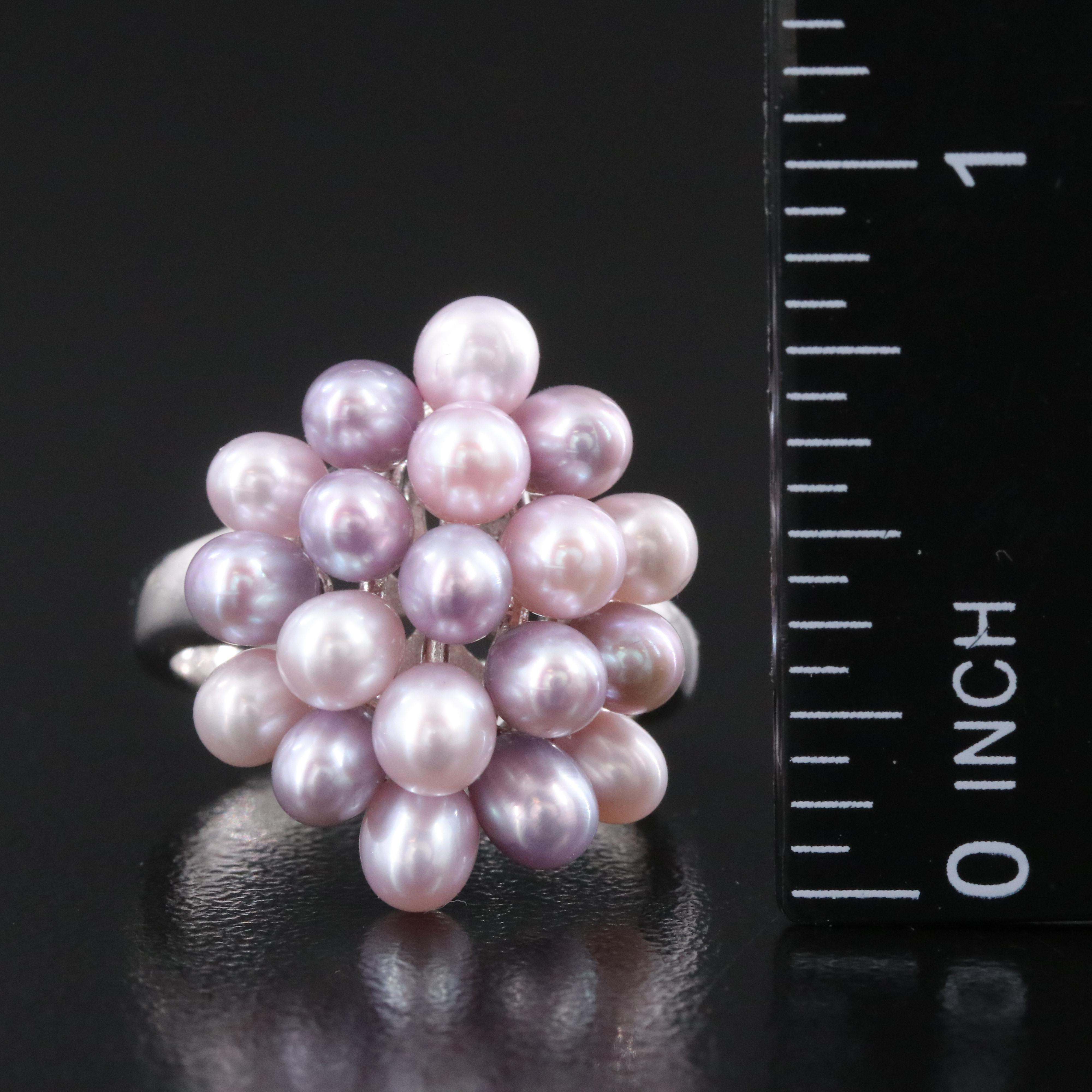 Honora Sterling Pearl Cluster Ring