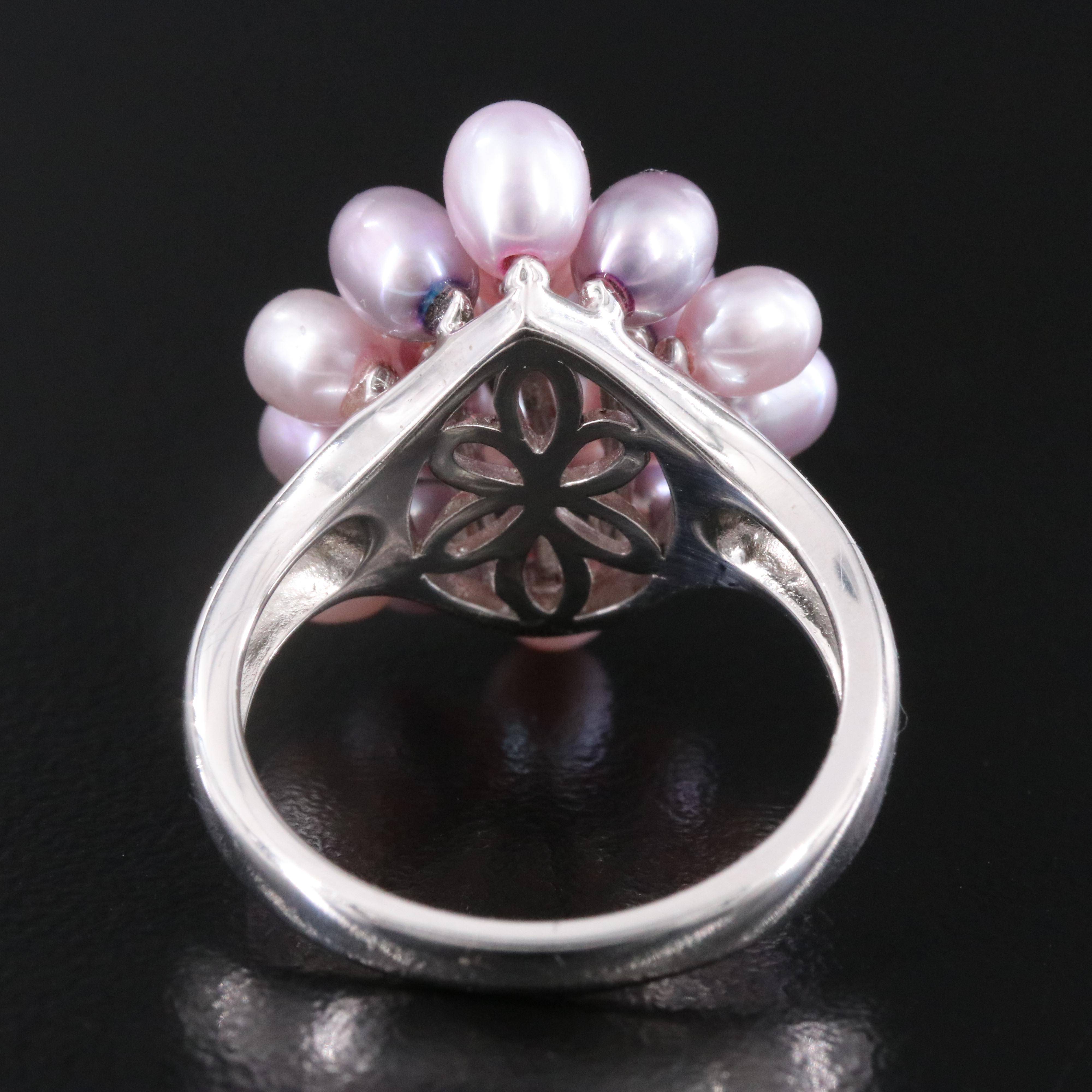 Honora Sterling Pearl Cluster Ring