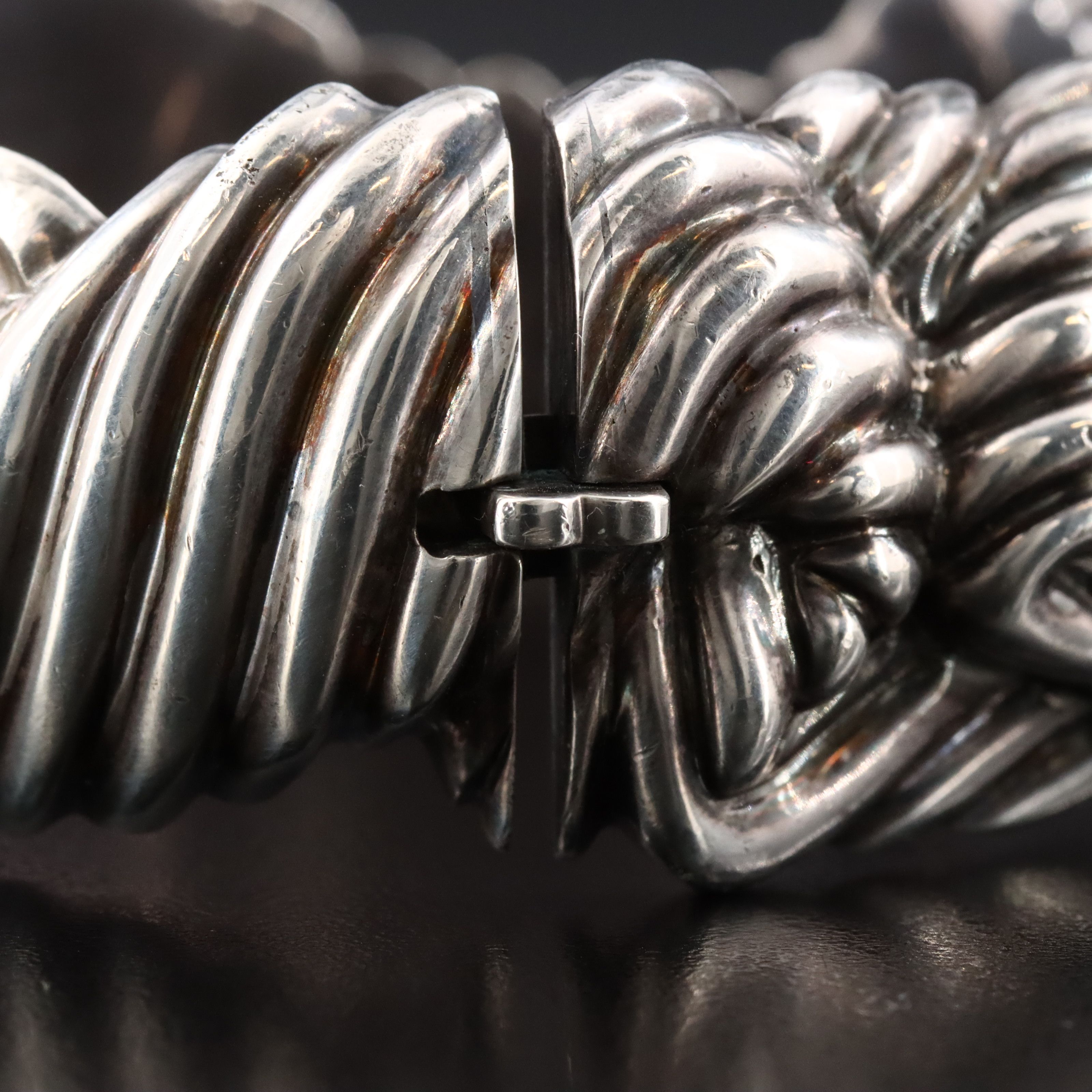 Tiffany & Co. Vintage Sterling Fluted Ribbon Bracelet