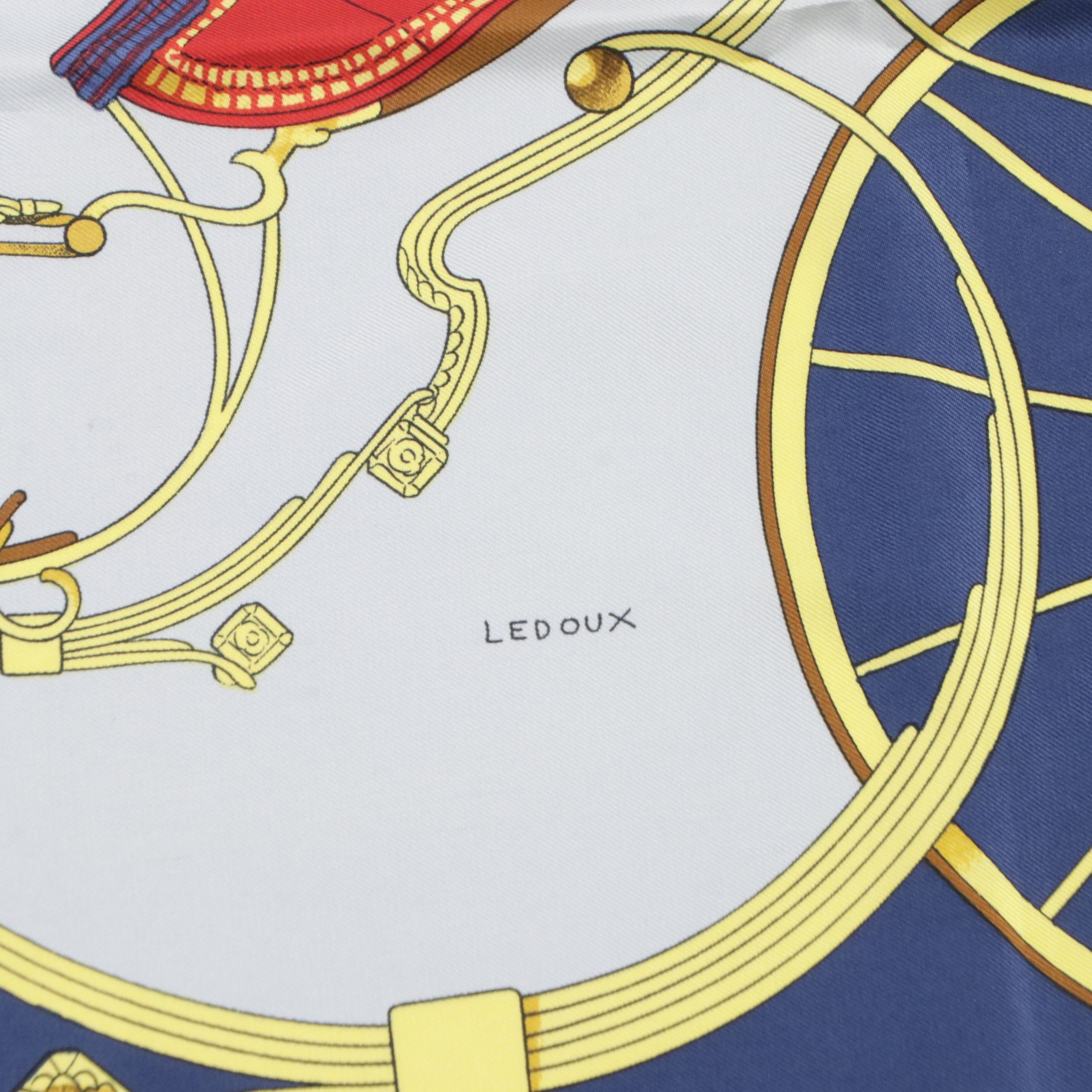 Hermès "Springs" Silk Twill Scarf 90