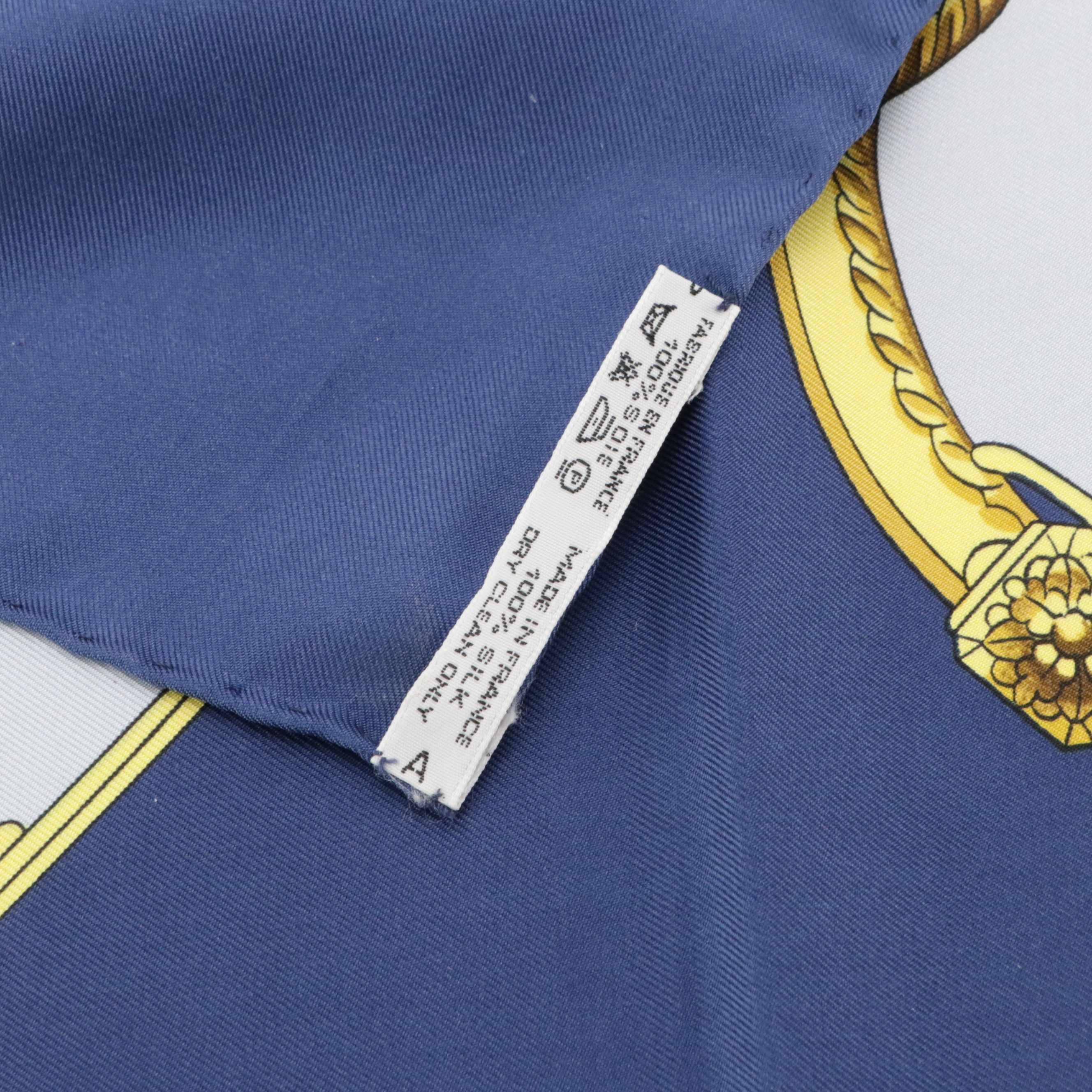 Hermès "Springs" Silk Twill Scarf 90