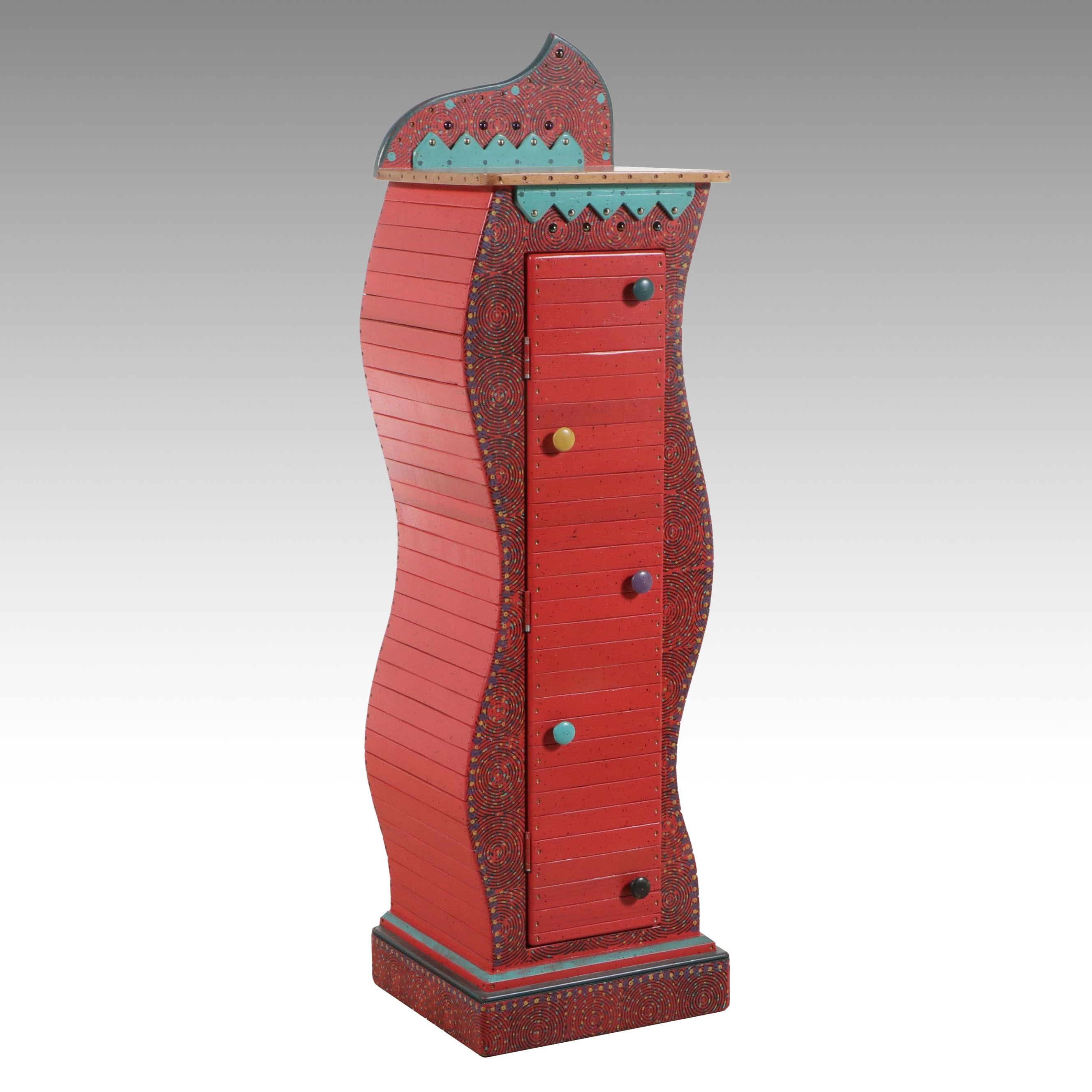 David Marsh Studio "S-Curve" Whimsical Tall Chest, 2003
