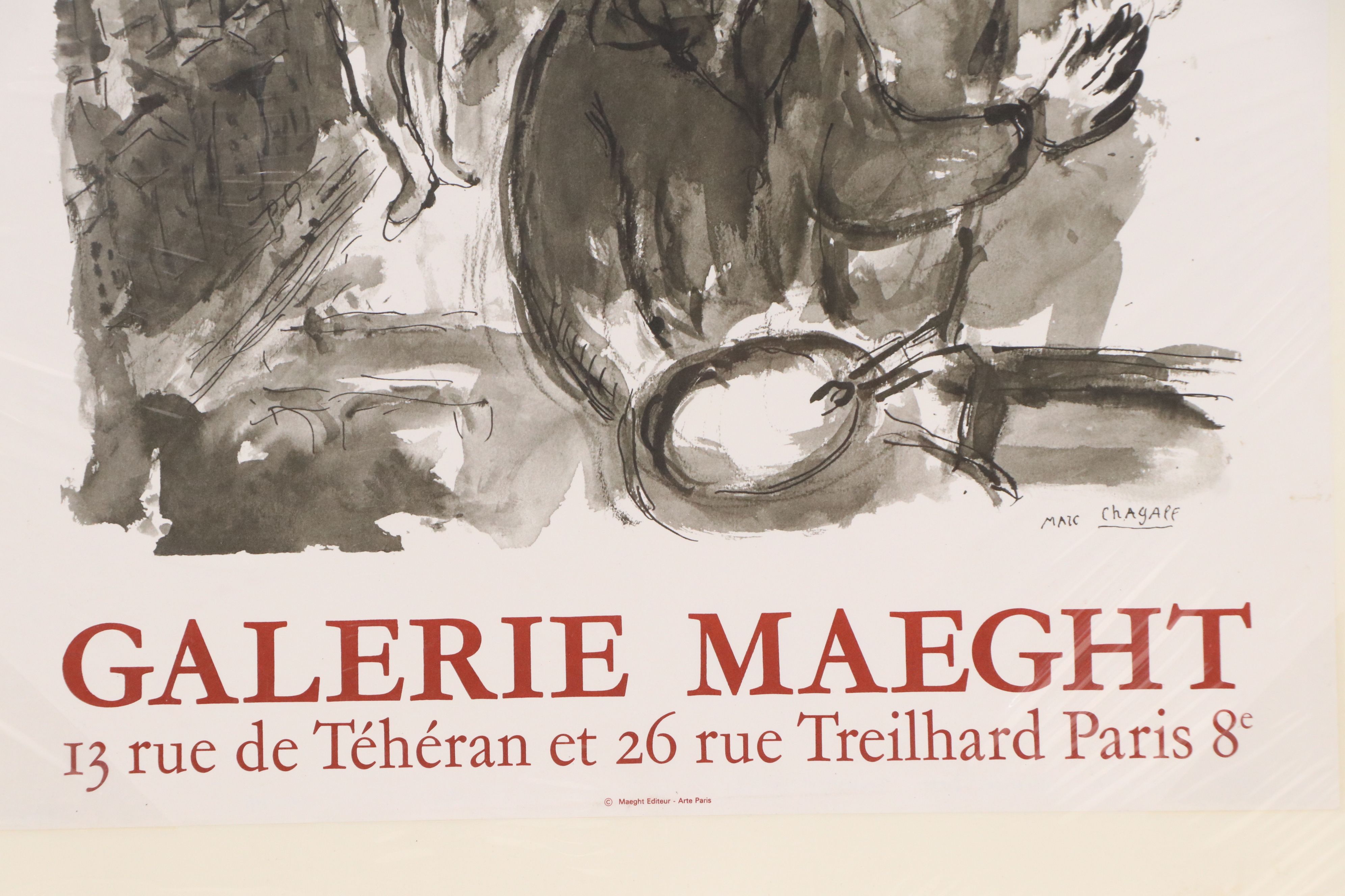 Marc Chagall Exhibition Poster for Gallery Maeght