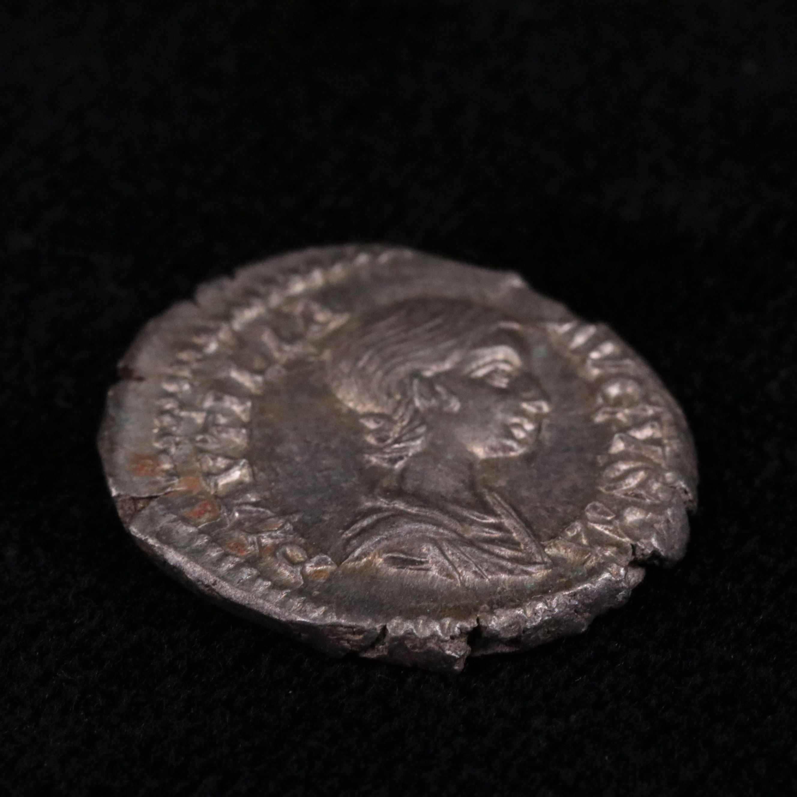 Ancient Roman Imperial AR Denarius Coin of Plautilla, ca. 203 A.D.
