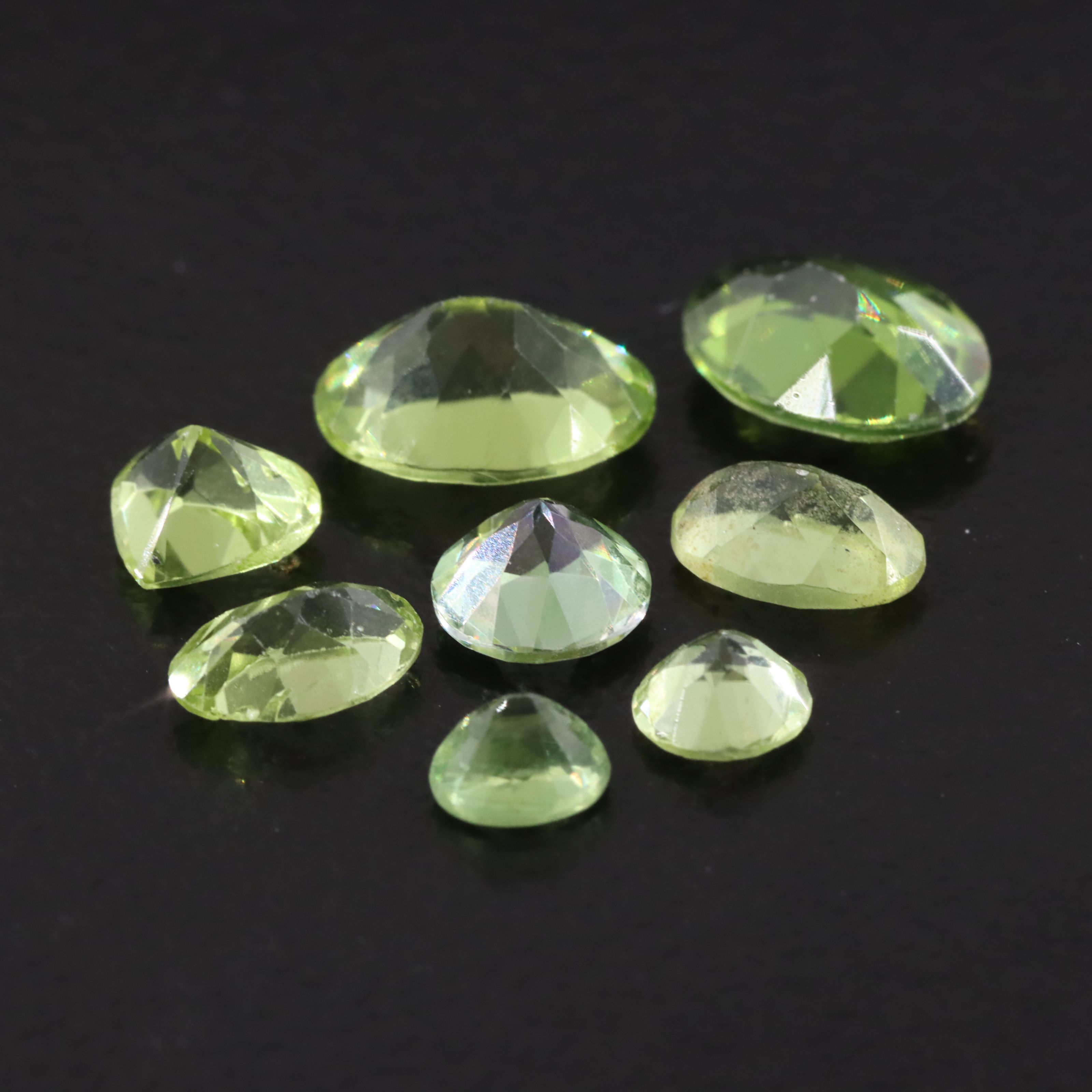 Loose 5.32 CTW Peridots and Lab Grown Spinels