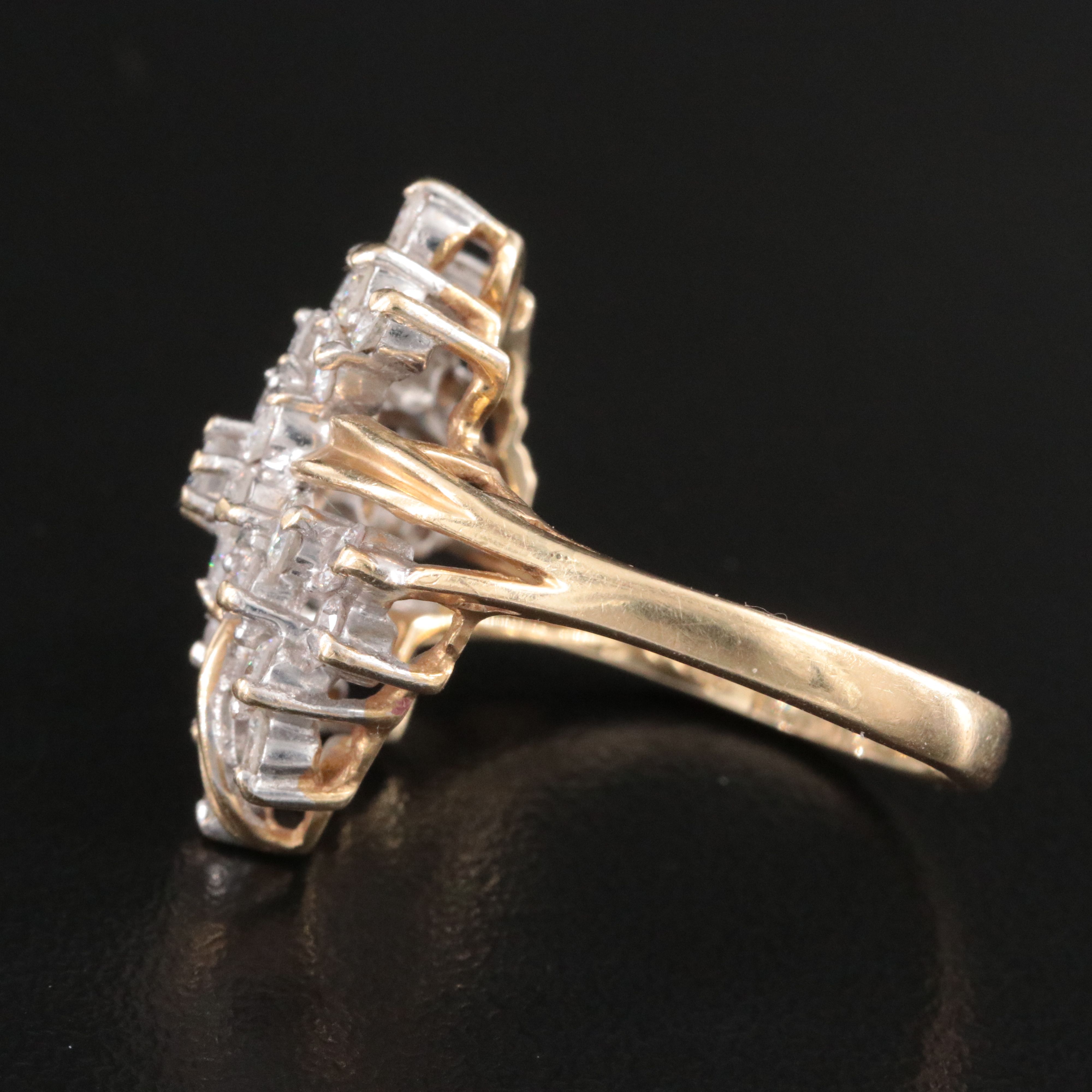 14K 1.75 CTW Diamond Tiered Ring