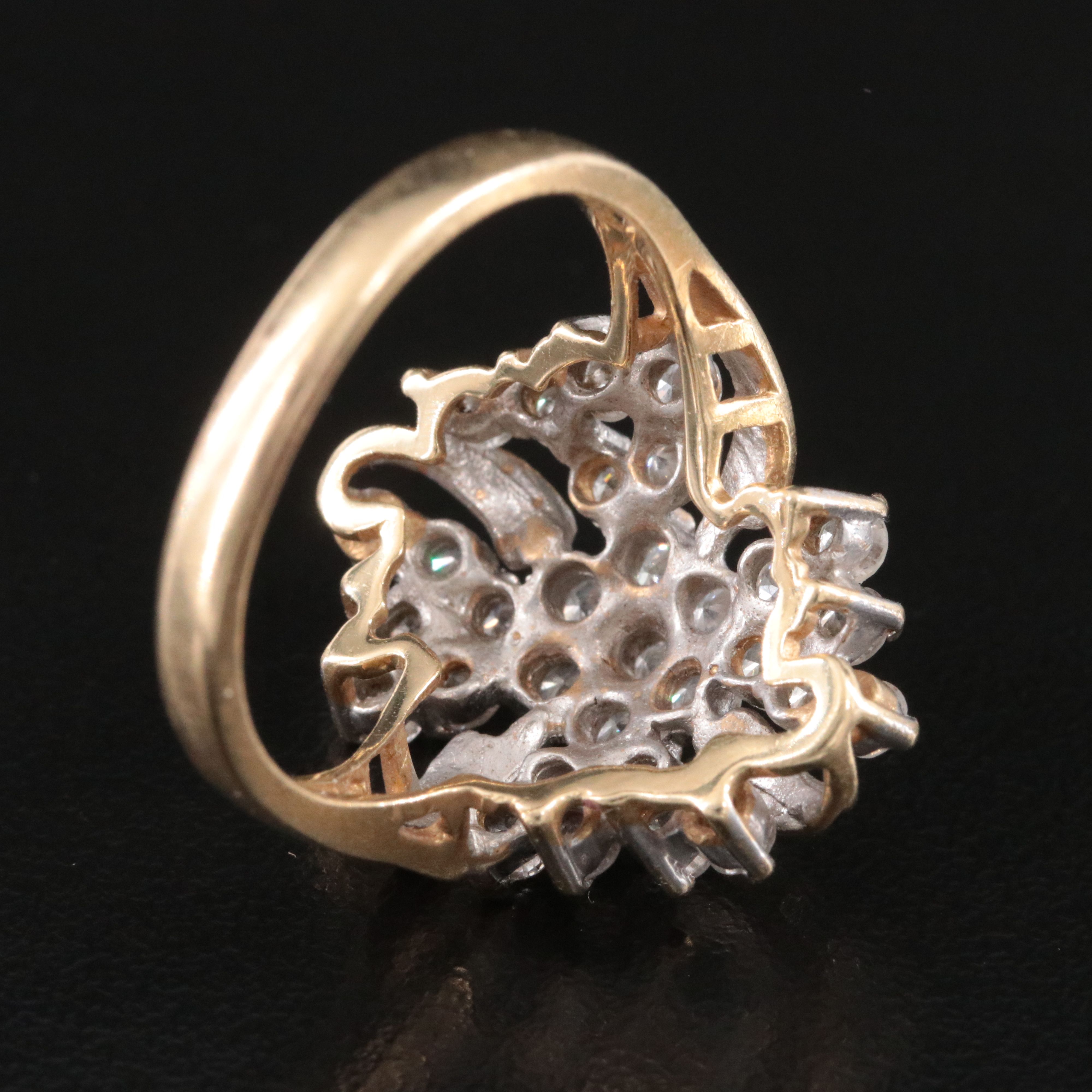 14K 1.75 CTW Diamond Tiered Ring