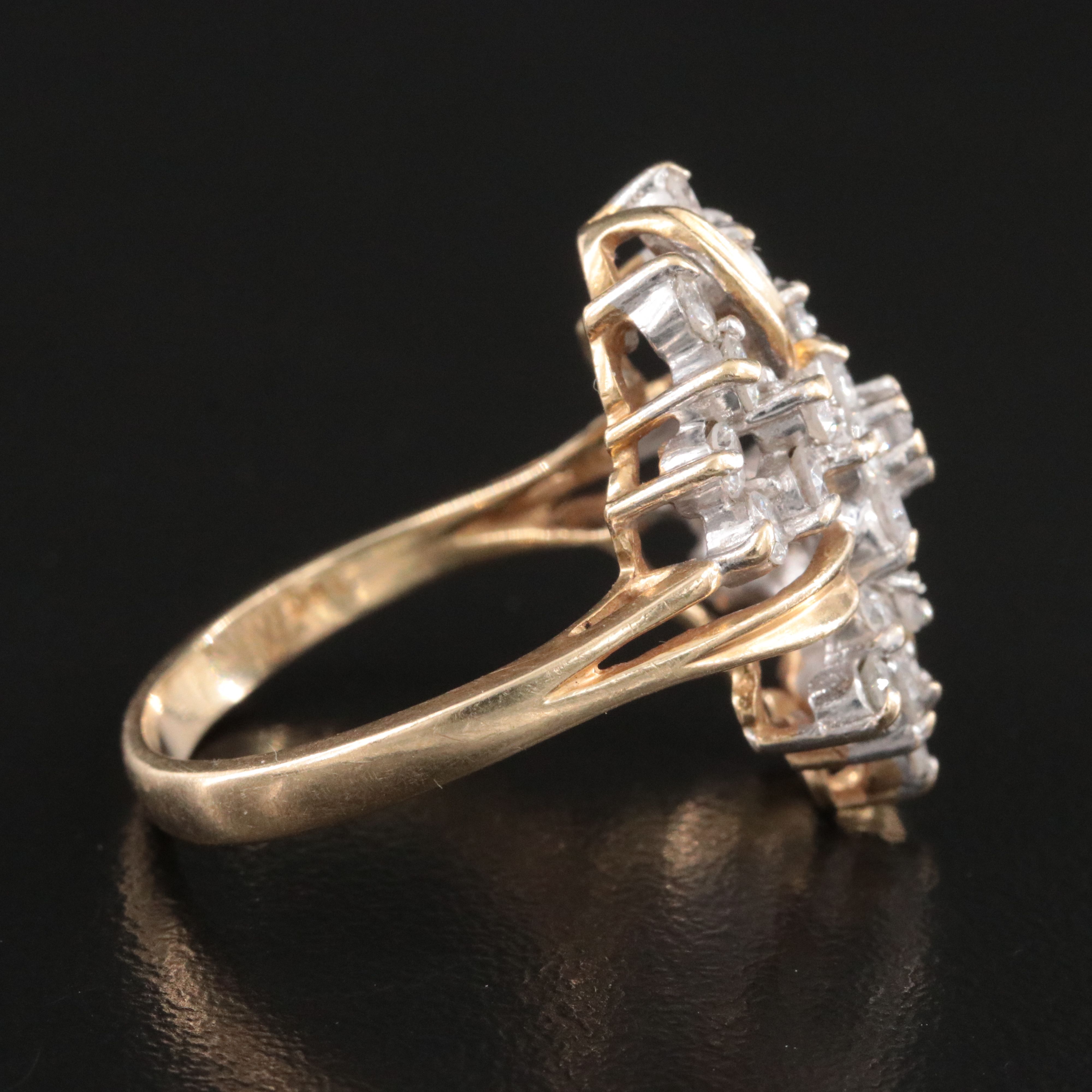 14K 1.75 CTW Diamond Tiered Ring