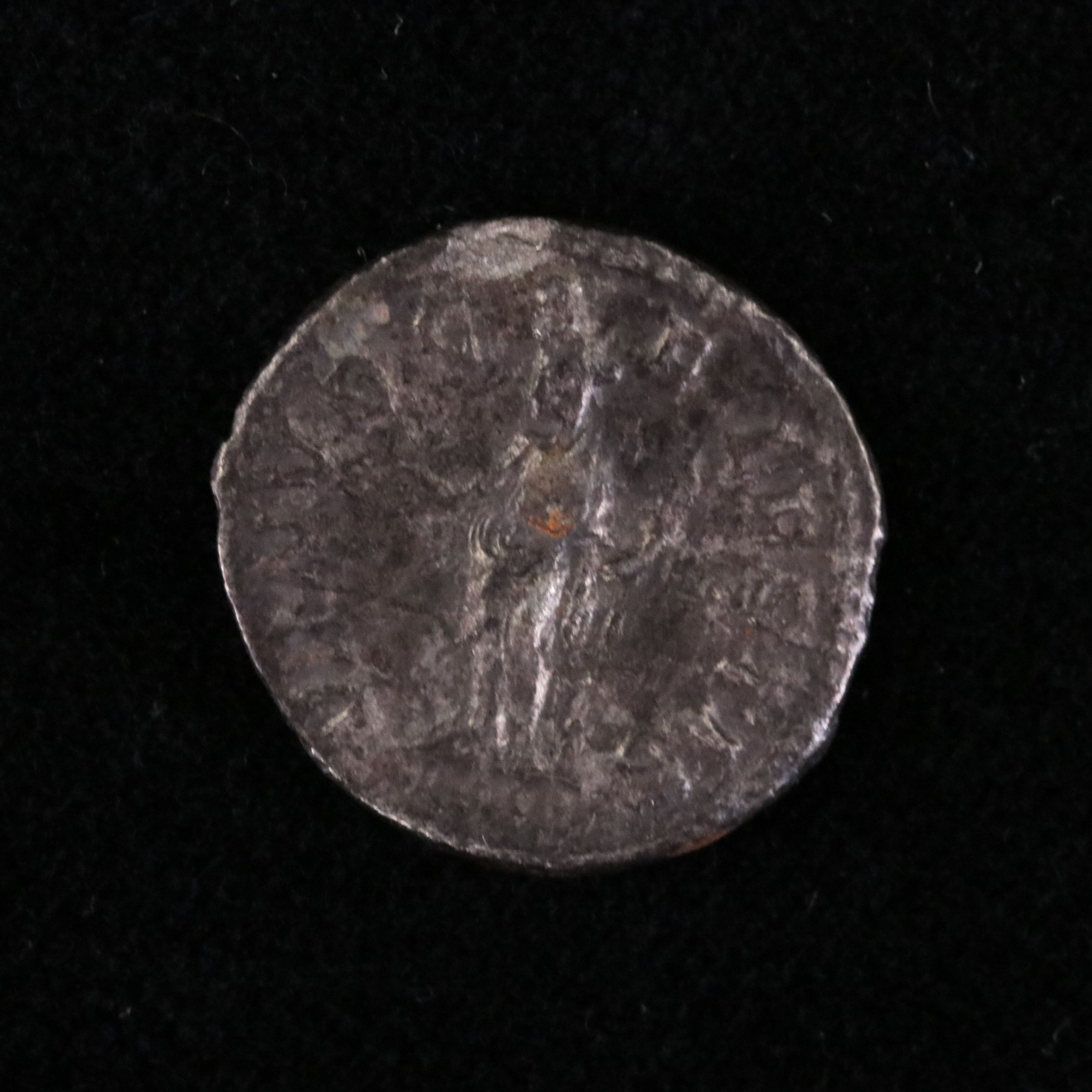 Ancient Roman Imperial AR Denarius Coin of Julia Soaemias, ca. 221 A.D.