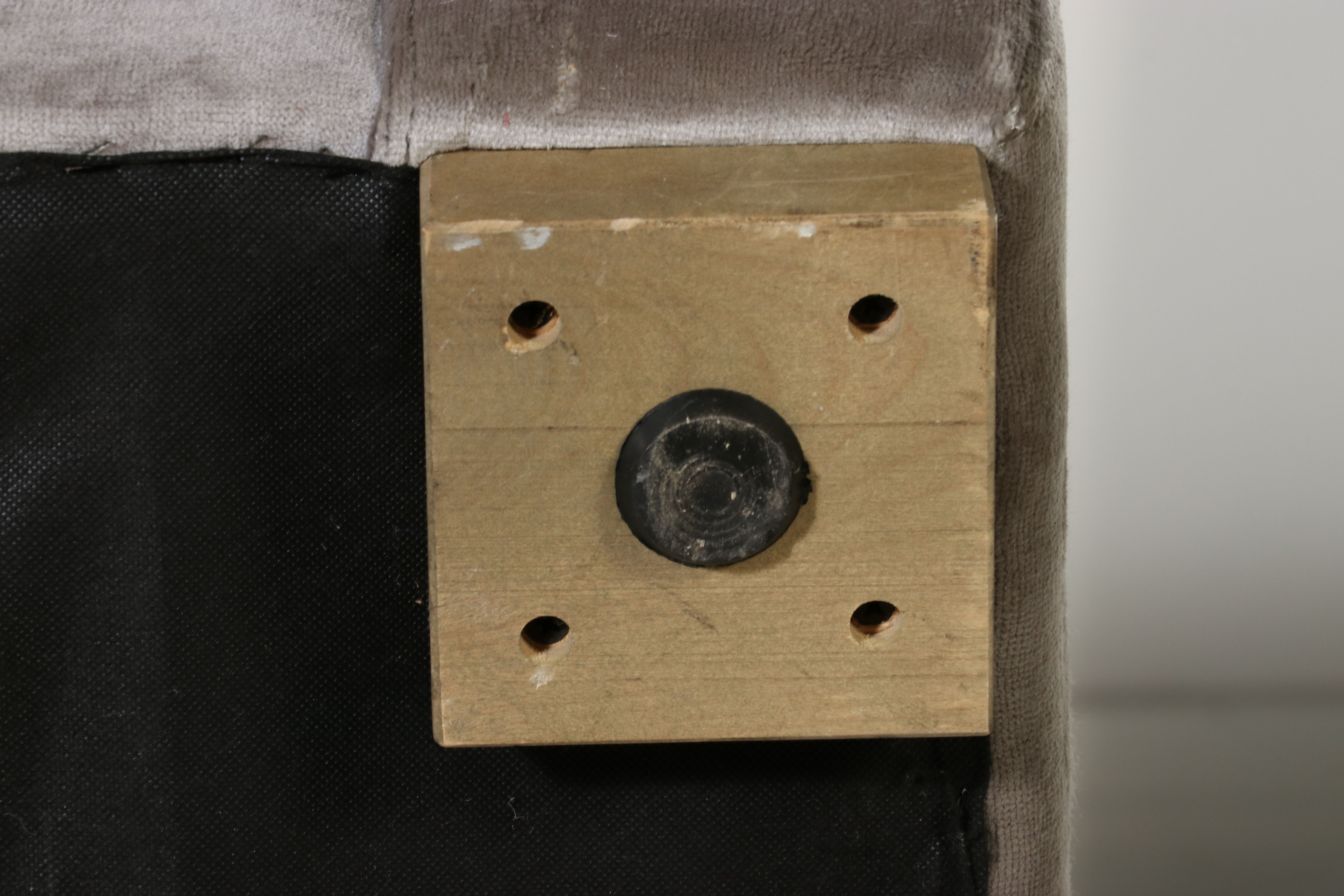 Restoration Hardware "Cloud" Inspired Belgian Track Arm Sofa in Grey Velvet