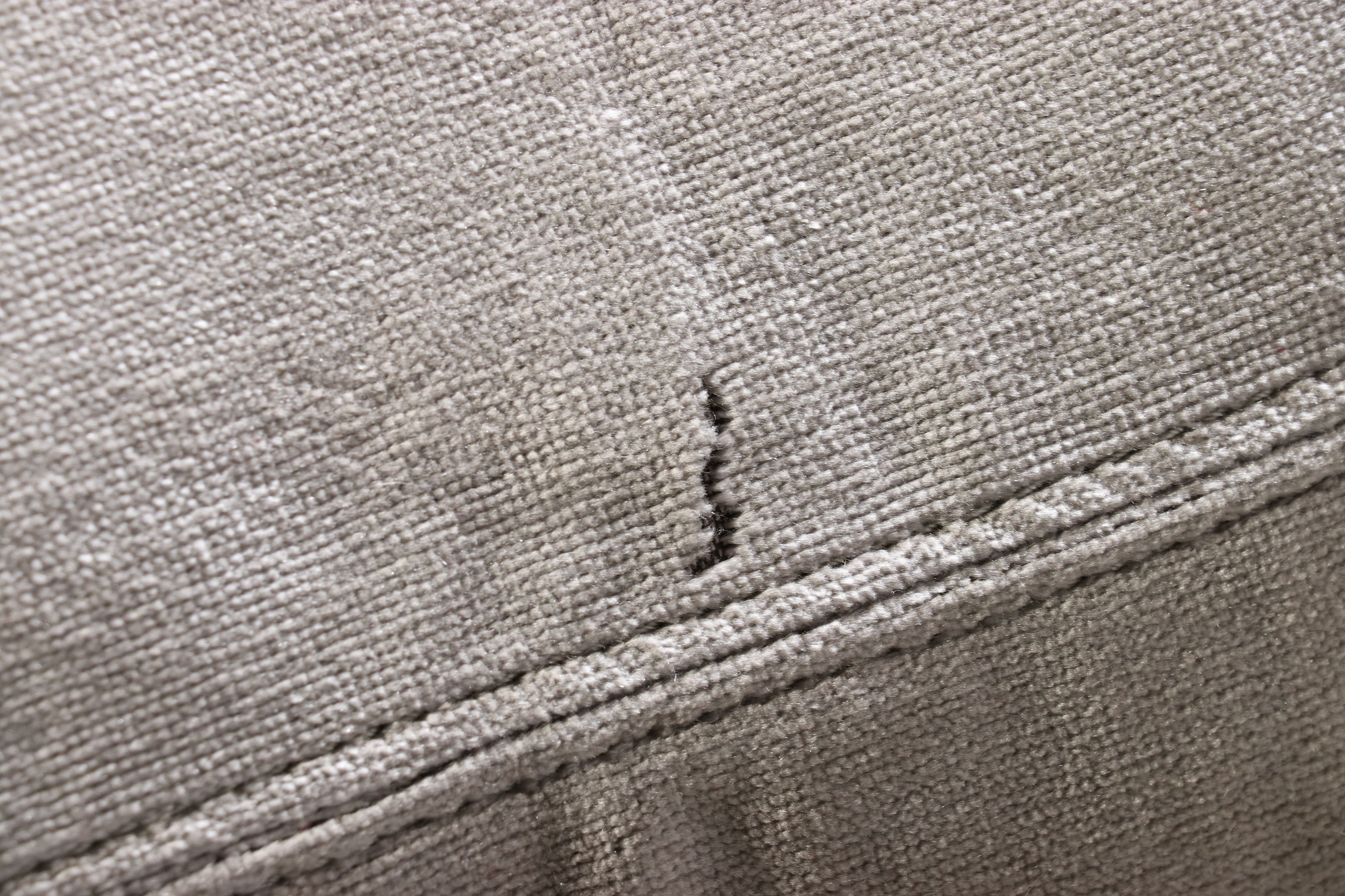 Restoration Hardware "Cloud" Inspired Belgian Track Arm Sofa in Grey Velvet