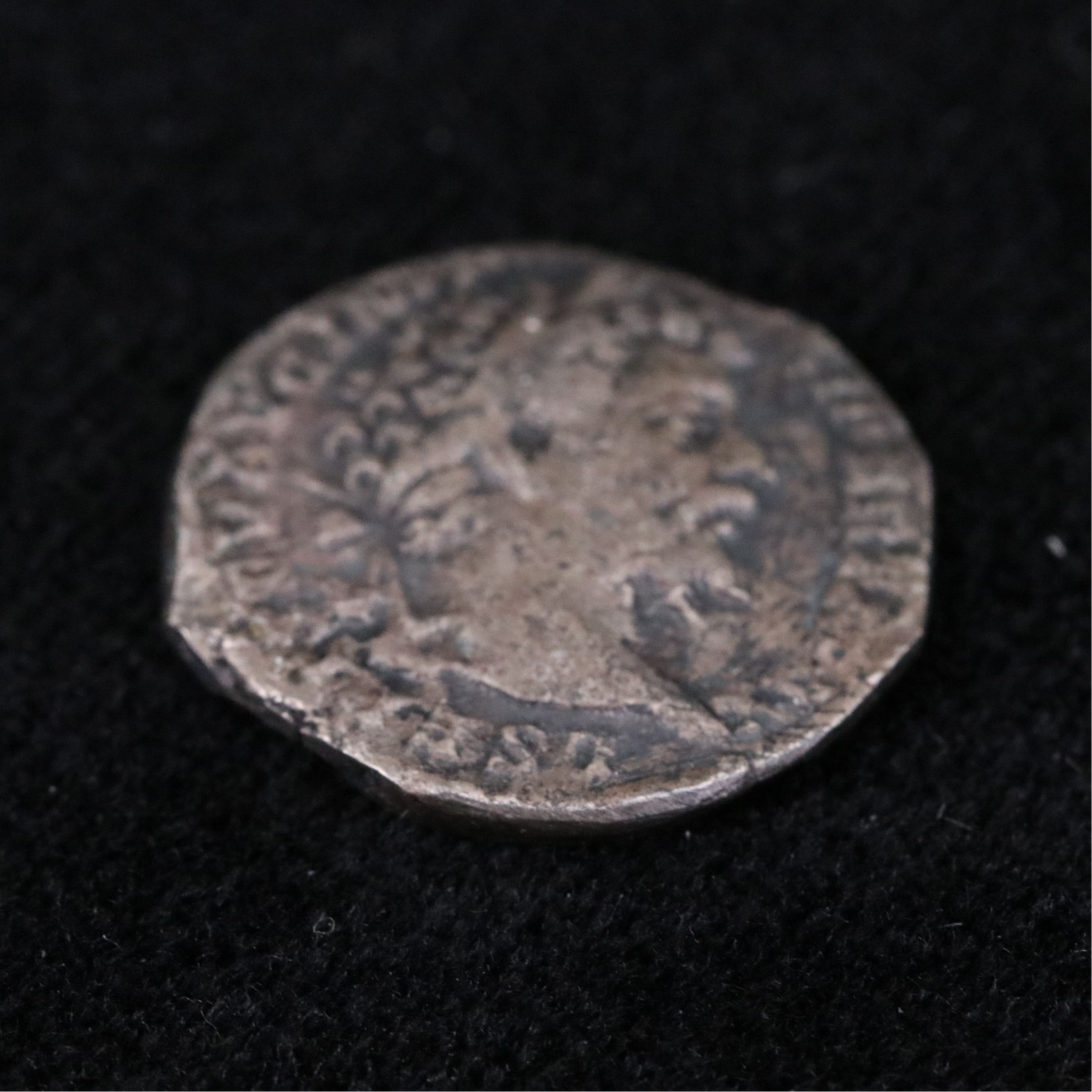 Ancient Roman Imperial AR Denarius Coin of Septimius Severus, ca. 197 A.D.