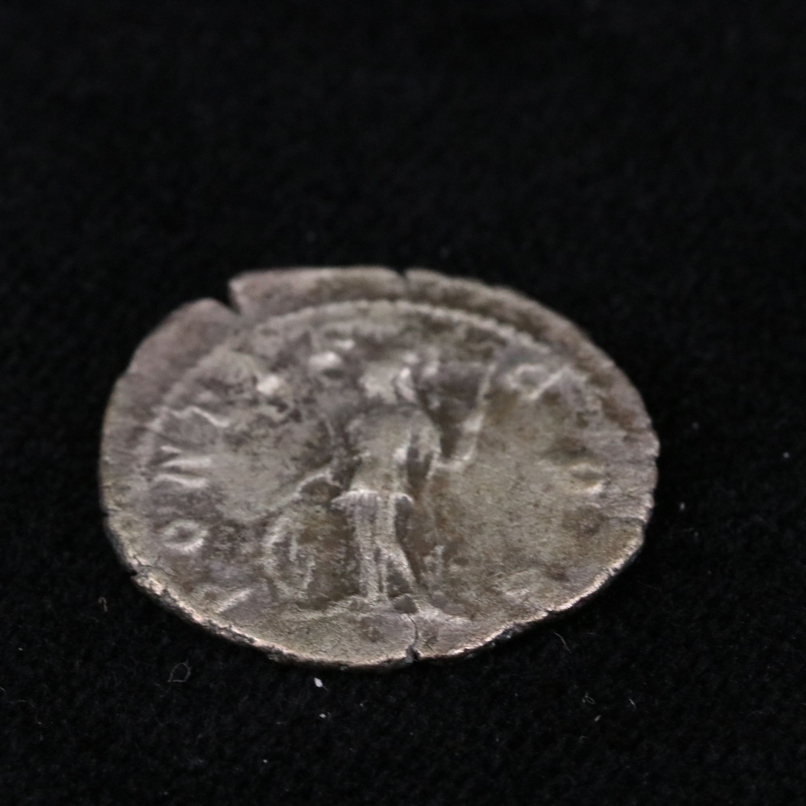 Ancient Roman Imperial AR Denarius Coin of Geta, ca. 207 A.D.